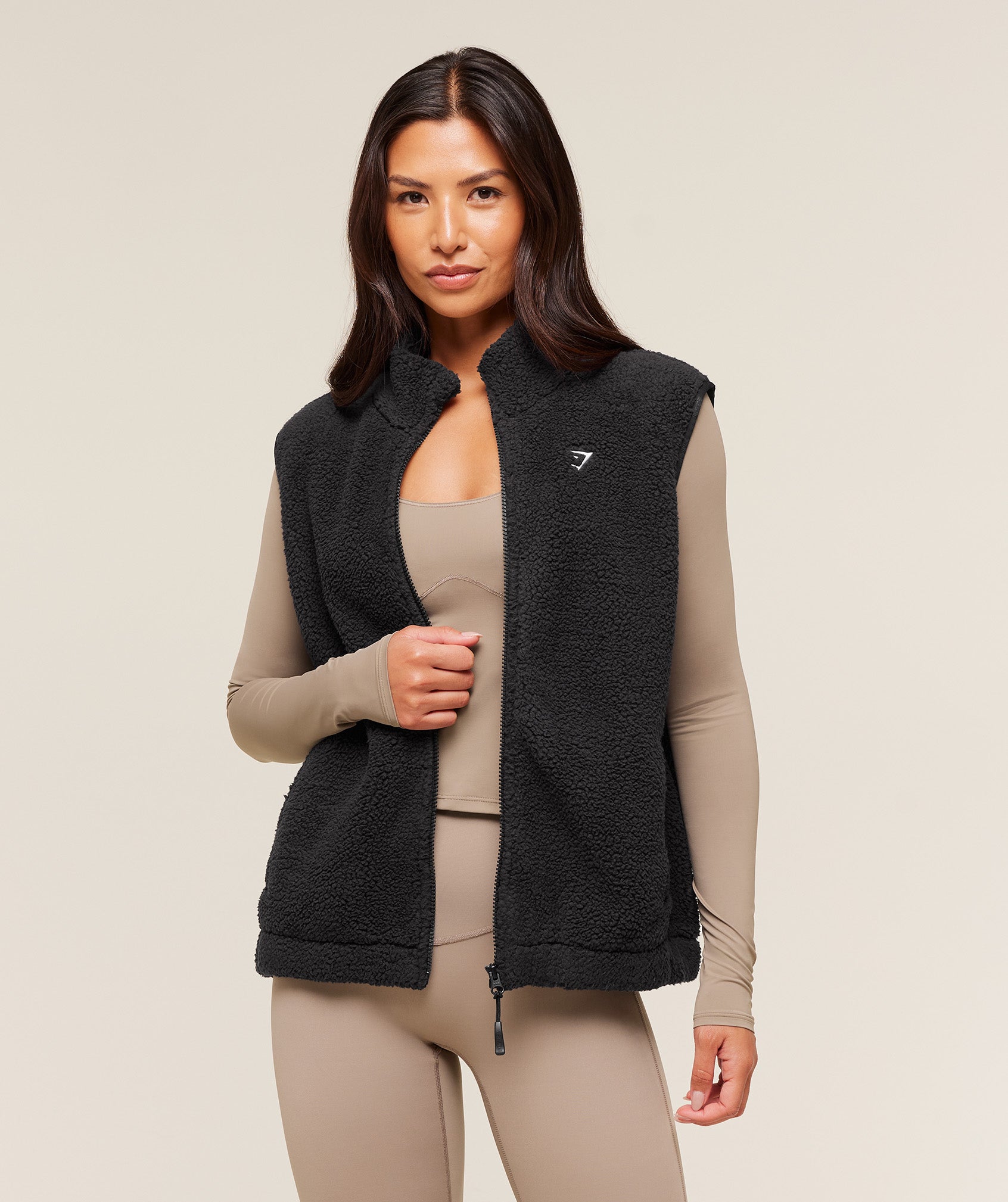 Gymshark Sherpa Gilet - Black