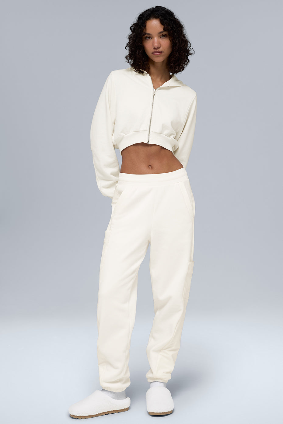 Polar Fleece Wintry Mix Pant - Ivory