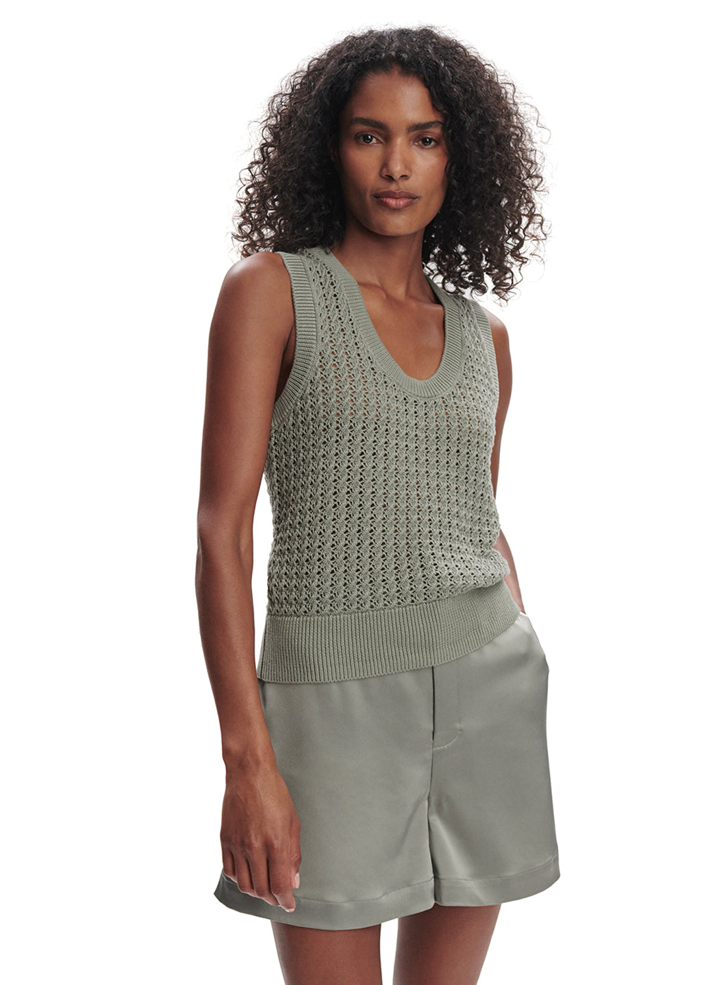 Varley Ferns Open Knit Tank