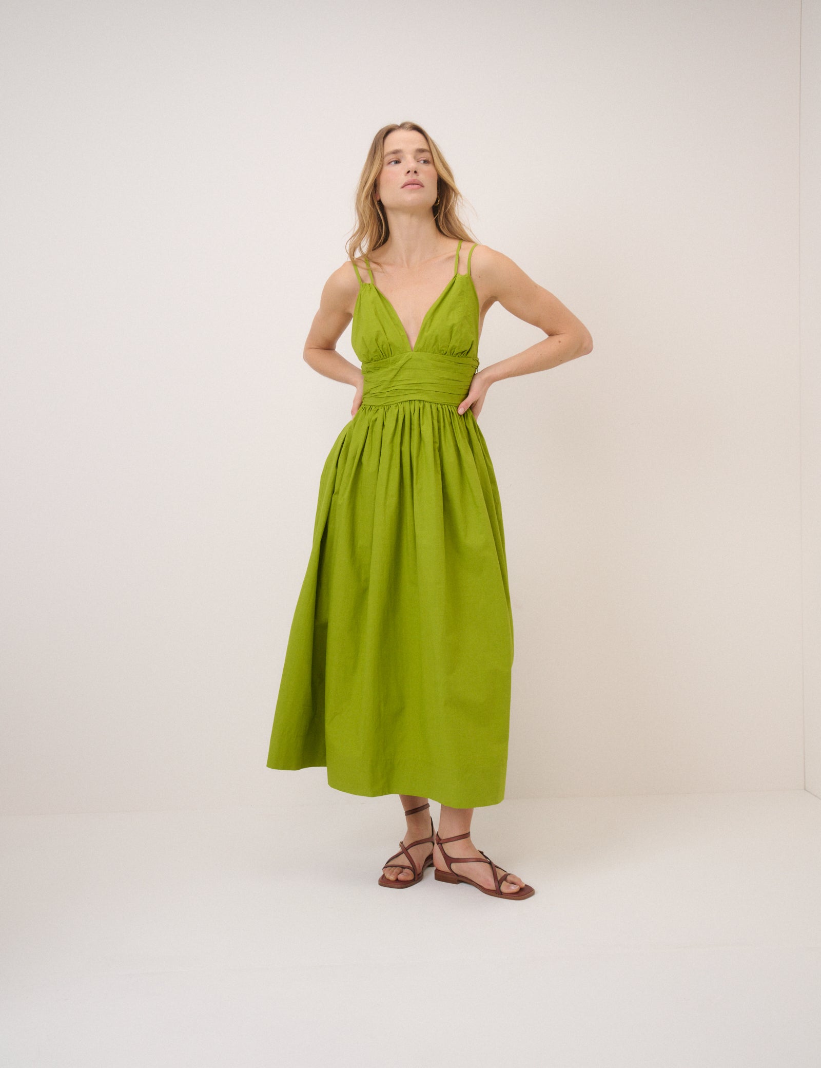 Green Dua Midi Dress
