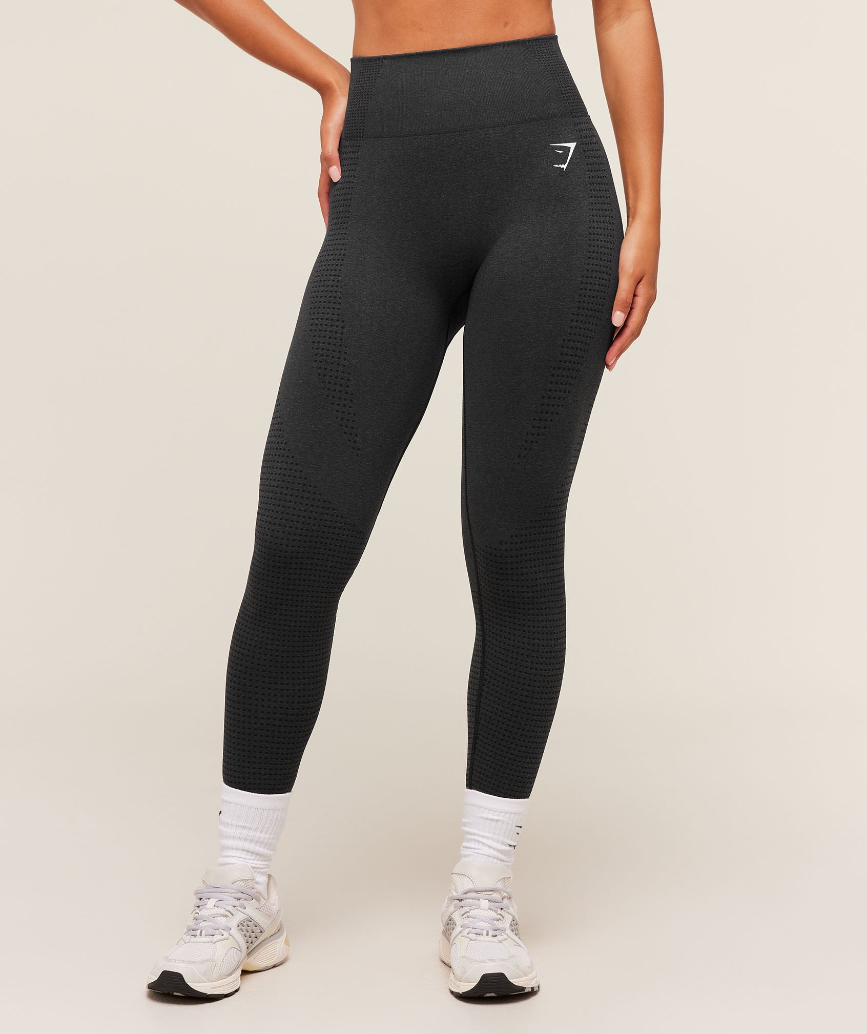 Gymshark Vital Regular Leggings - Black Marl