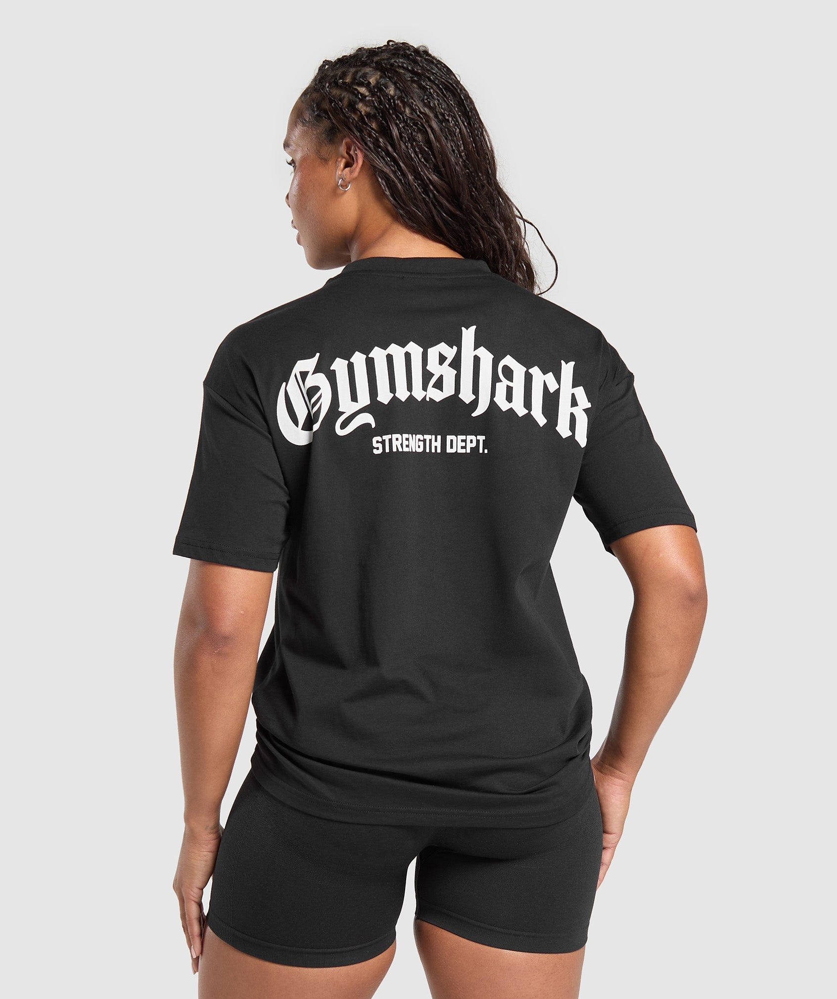 Gymshark Strength Department Graphic T-Shirt - Black