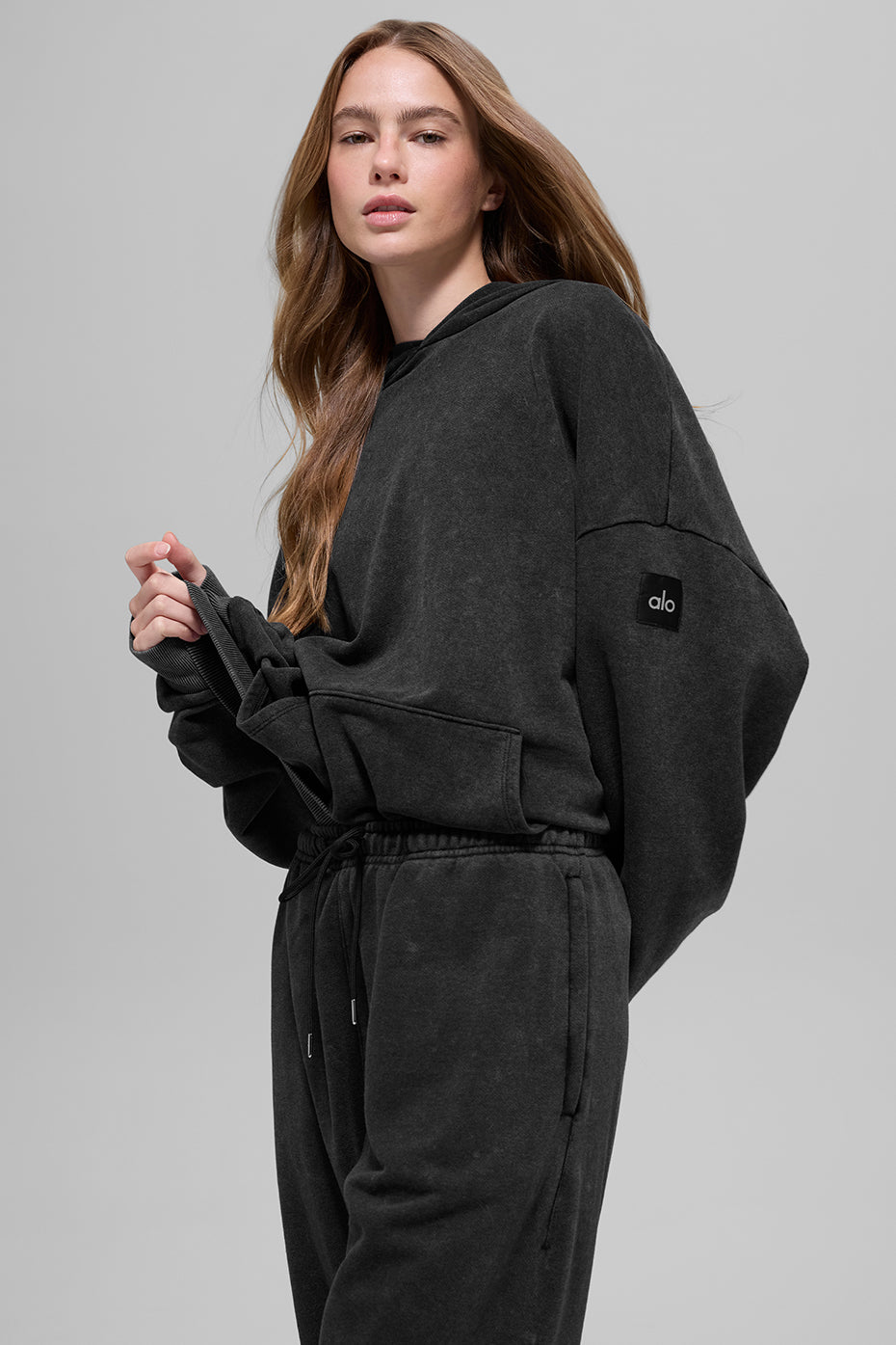 Chill Vintage Wash Hoodie - Black Wash