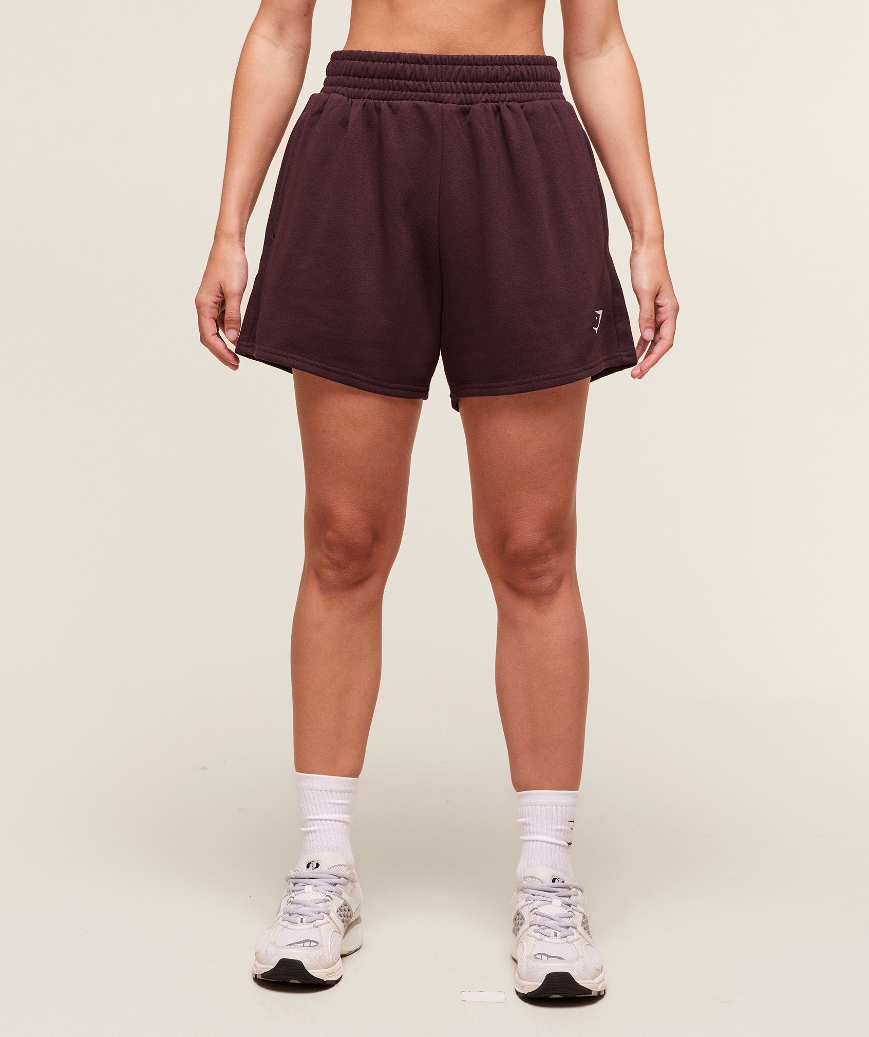 Gymshark Training Fleece Shorts - Cherry Purple