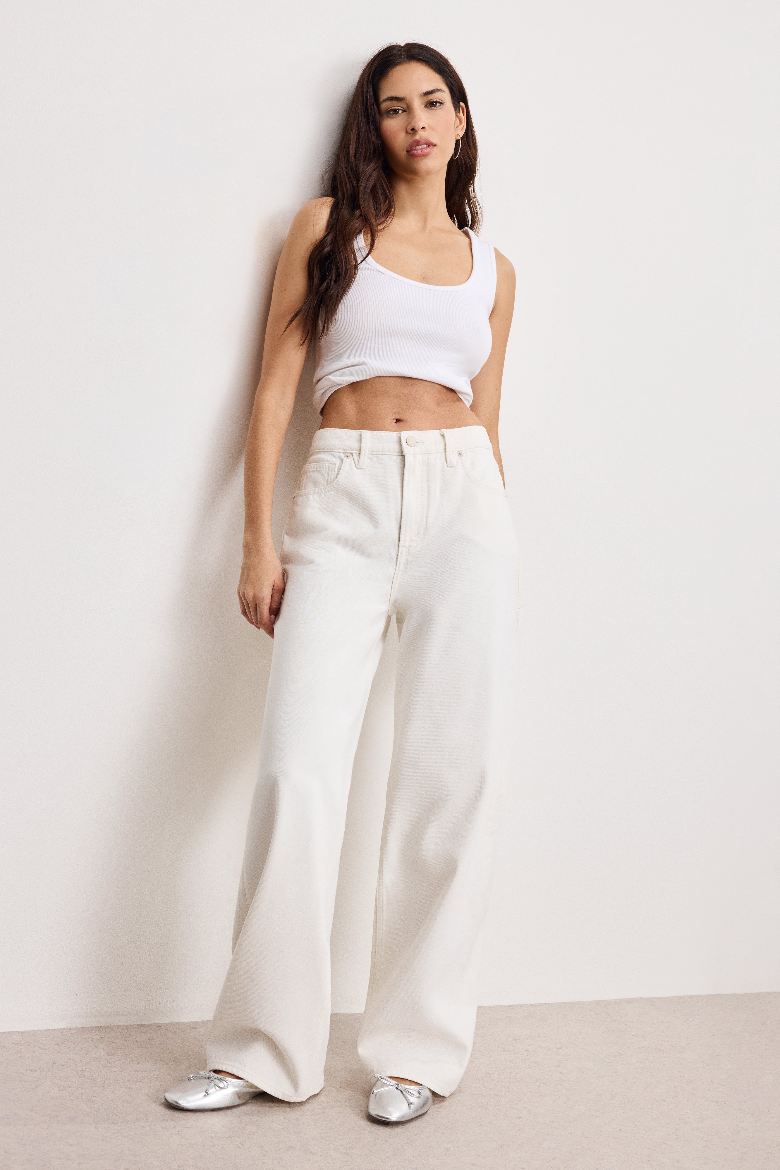 GOOD LOW RISE BAGGY JEANS | CLOUD WHITE