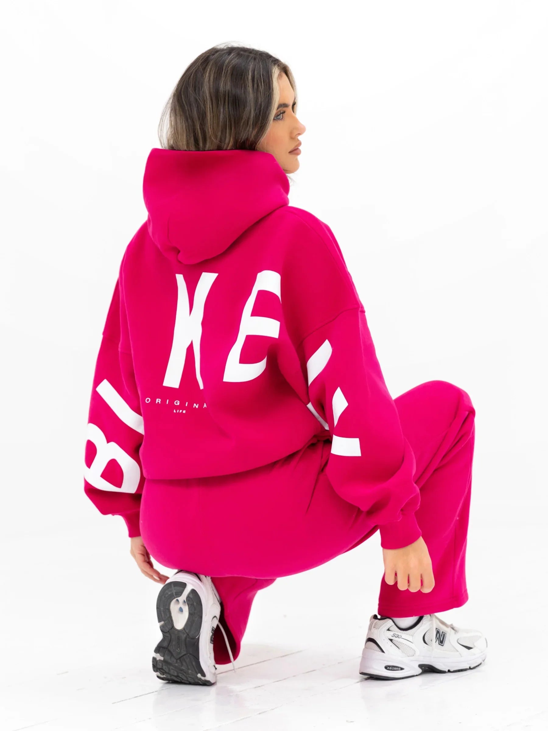 Isabel Oversized Hoodie - Fuchsia