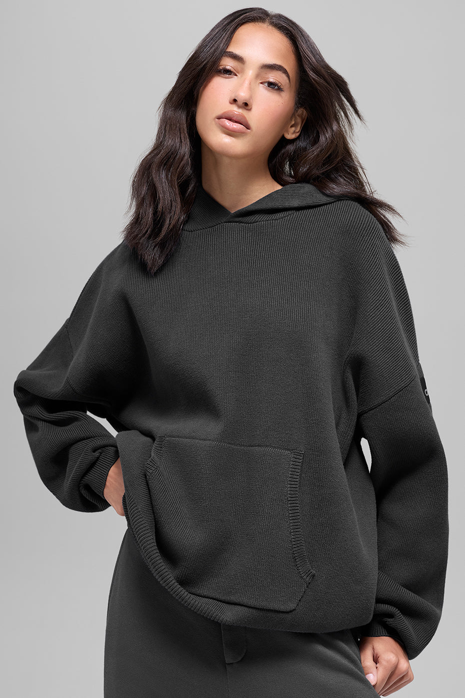 Scholar Hooded Sweater - Anthracite