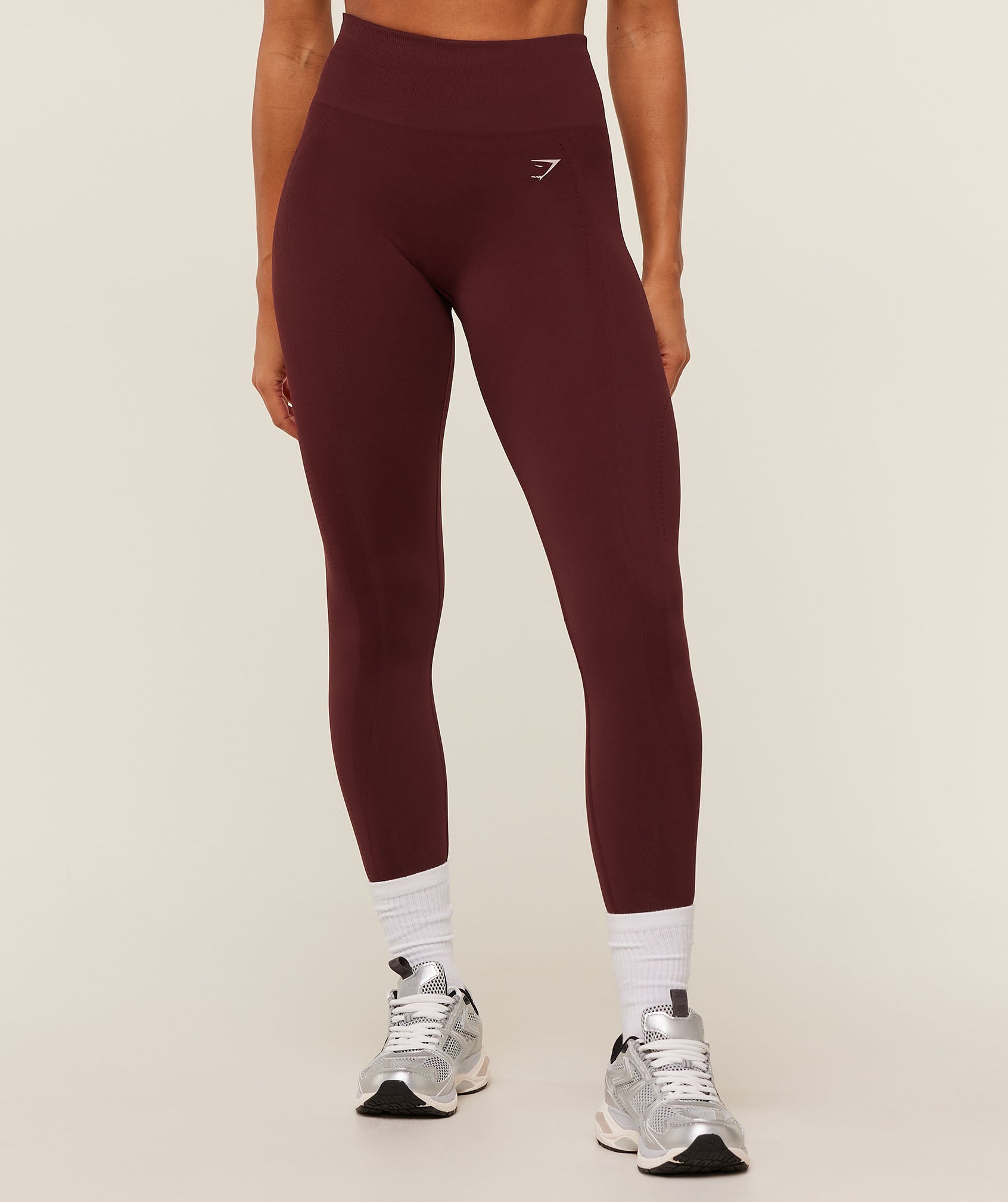 Gymshark Energise Seamless Leggings - Rich Maroon