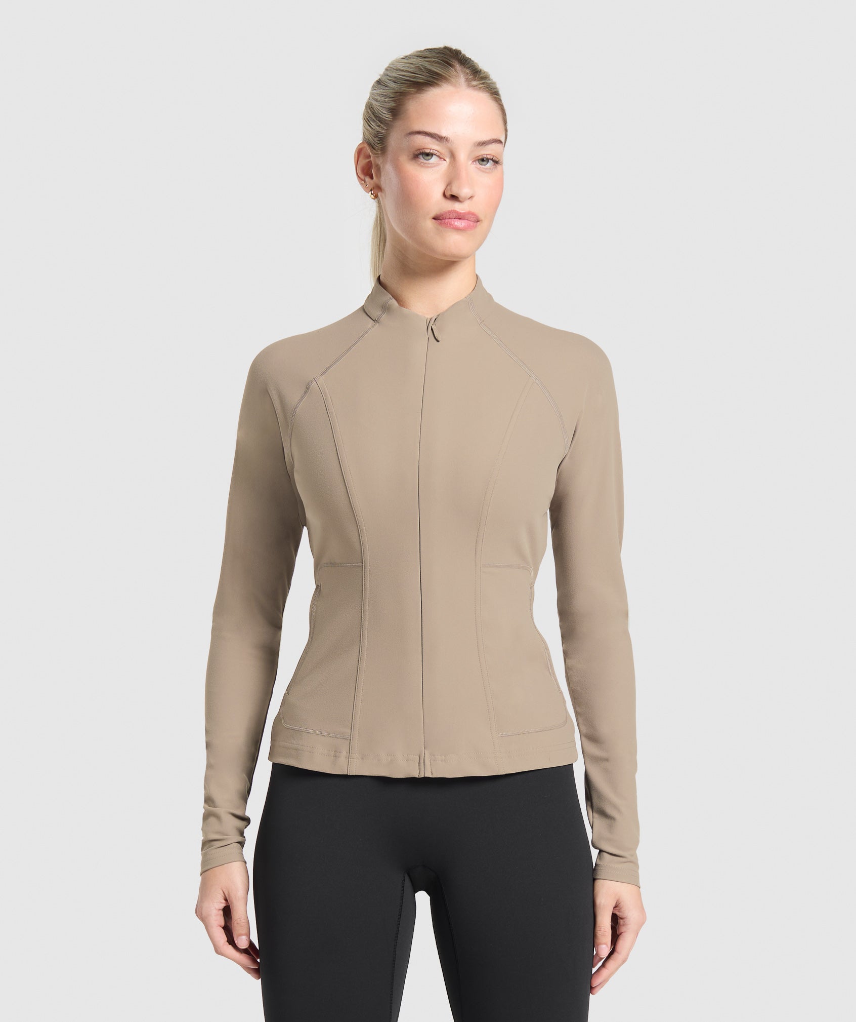 Gymshark Conditioning Full Zip Jacket - Lifestyle Brown