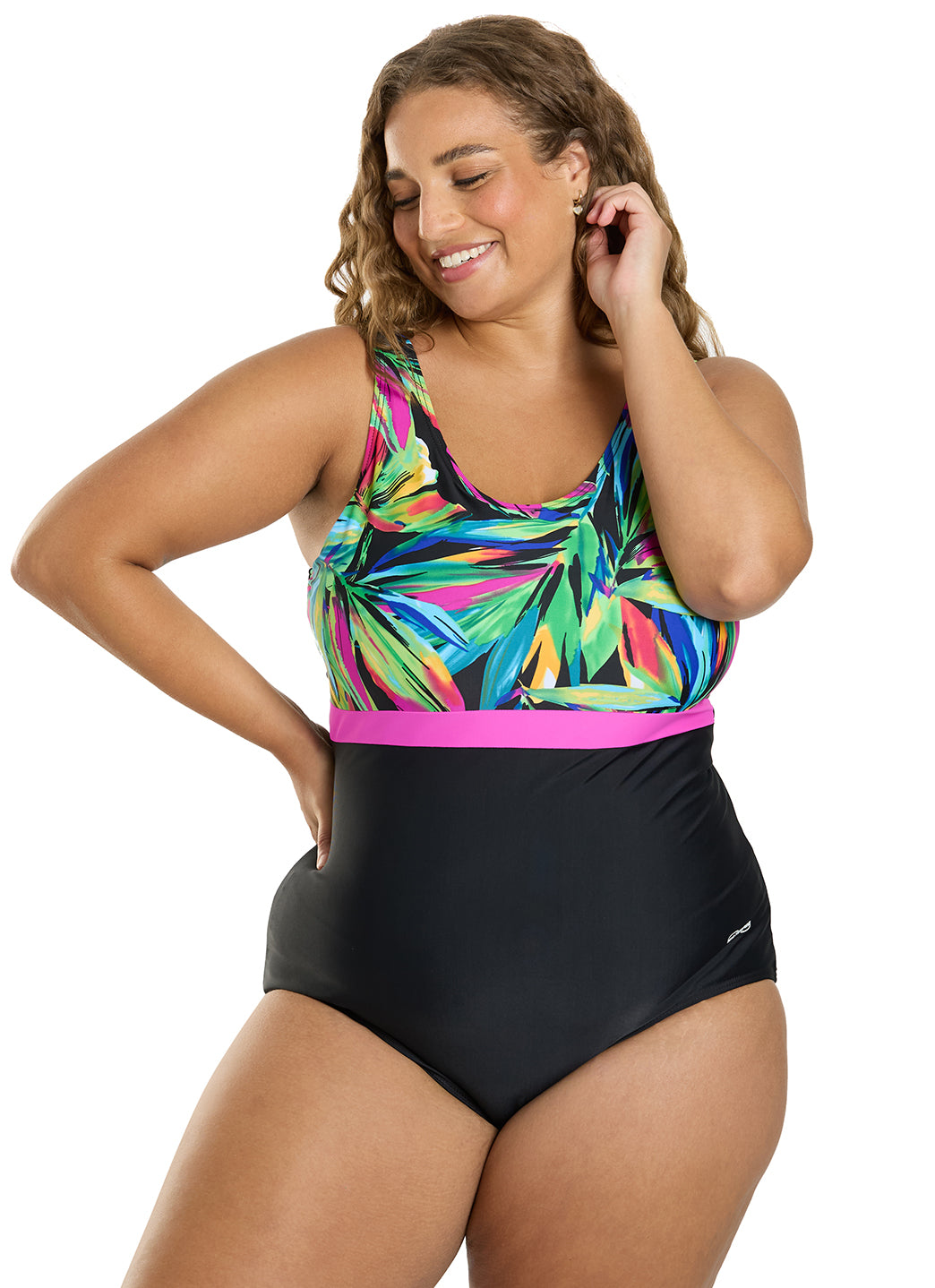 Waterpro Women's Radiant Splice U-Back One Piece Swimsuit