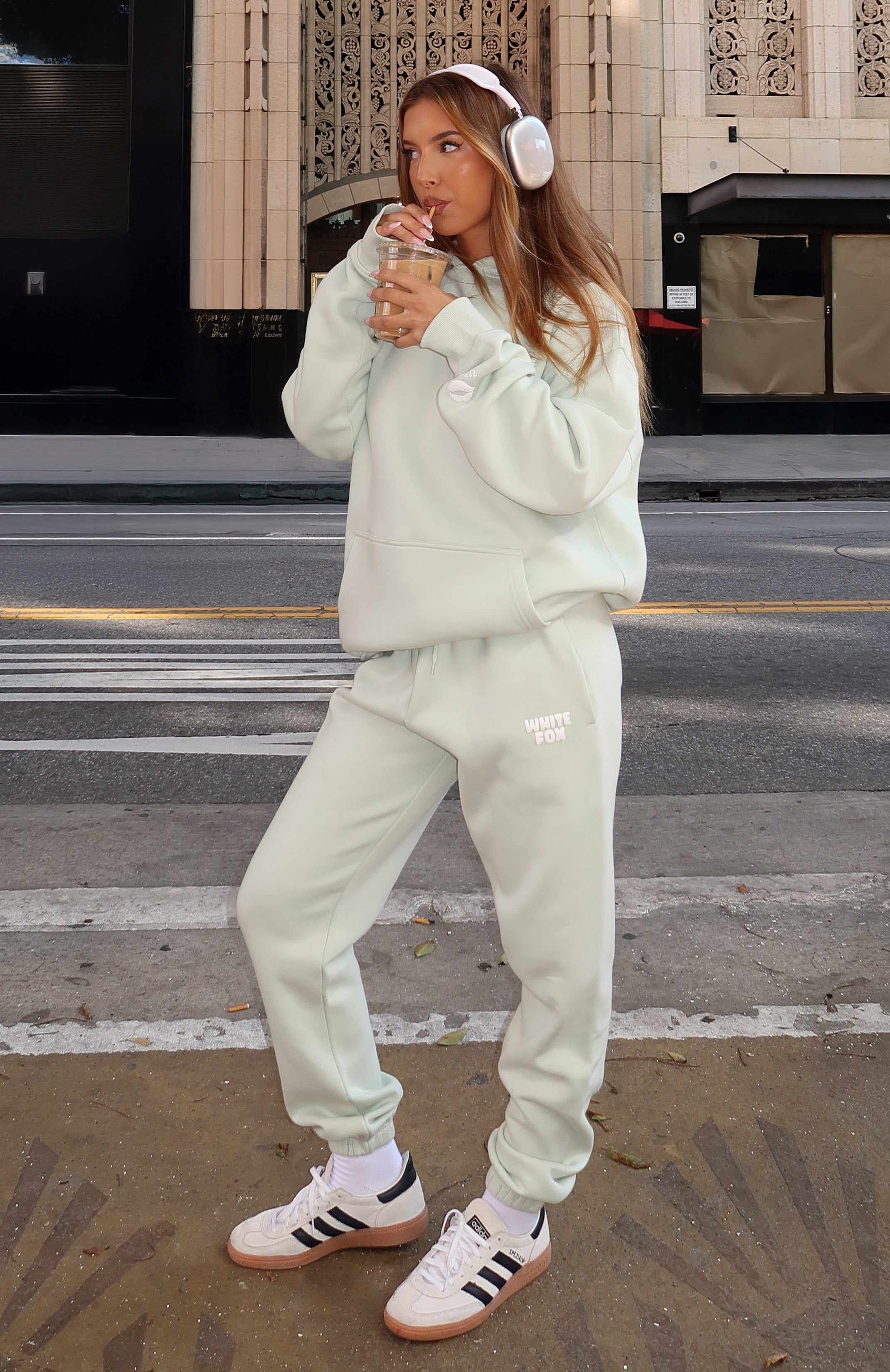11th Street Keeping It Real Sweatpants Iced Matcha