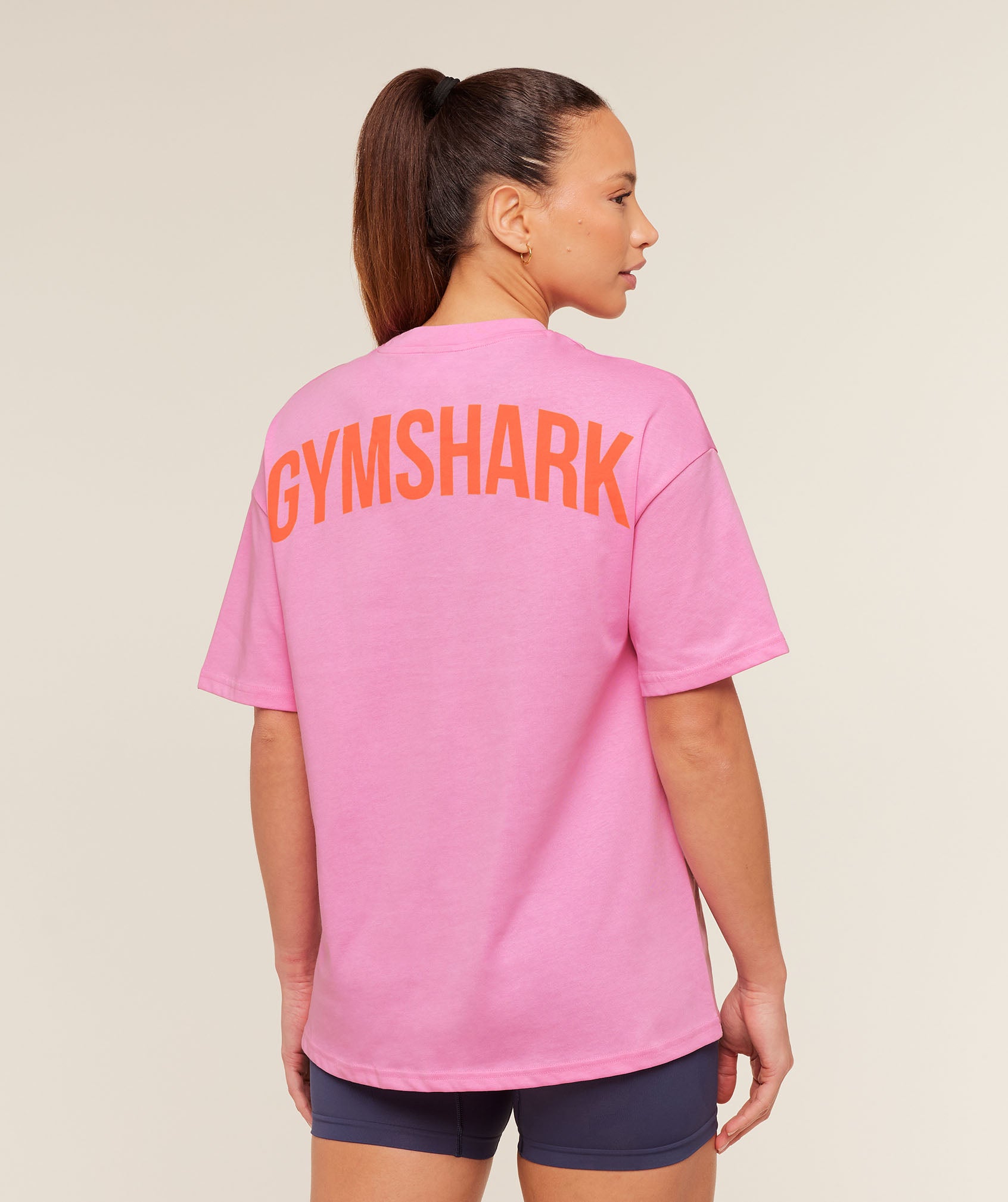 Gymshark Power Oversized T-Shirt - Focus Pink