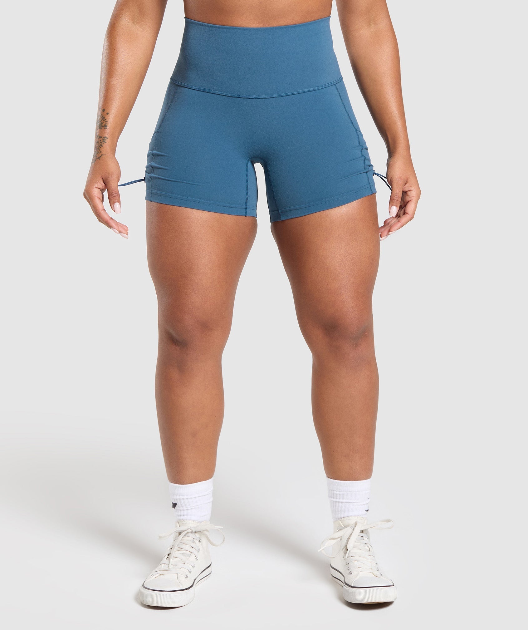 Gymshark Legacy Logo Tight Shorts - Success Blue