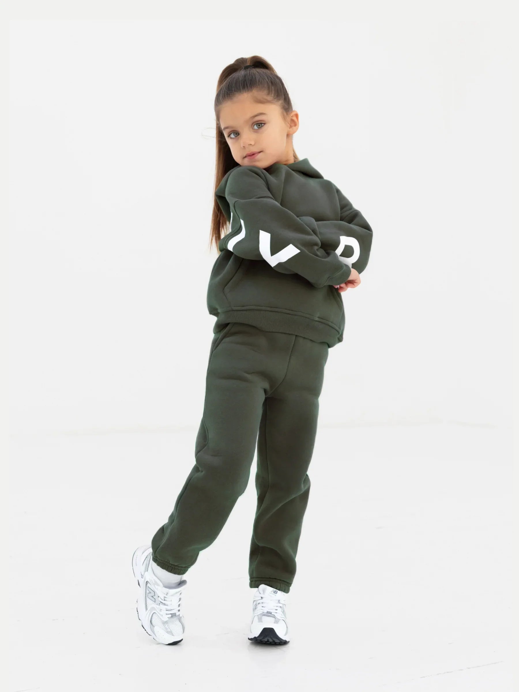 Mini Blakely Sweatpants - Khaki Green