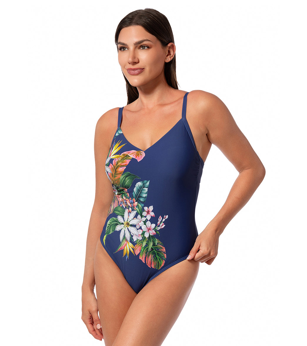 Jantzen Women's Palm Delight Paula One Piece Swimsuit