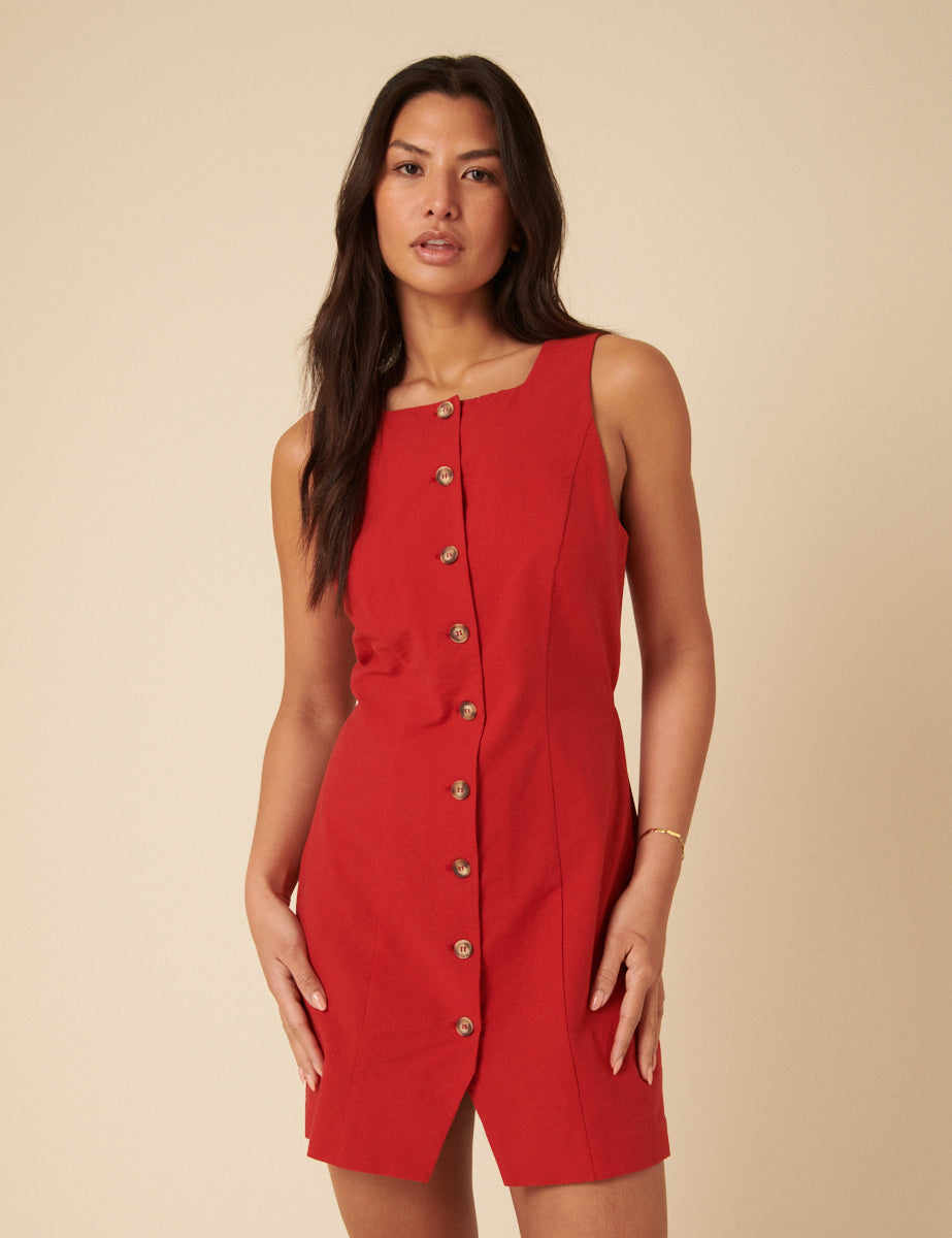 Red Peri Mini Dress