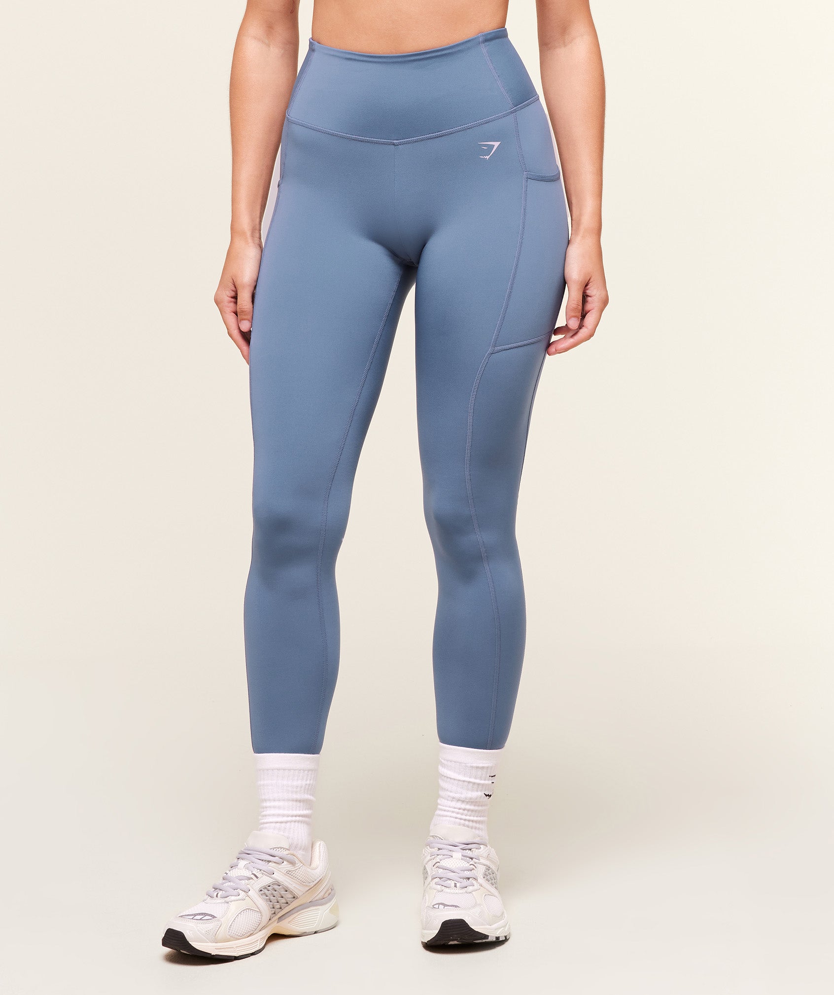 Gymshark Pocket Leggings - Worn Blue