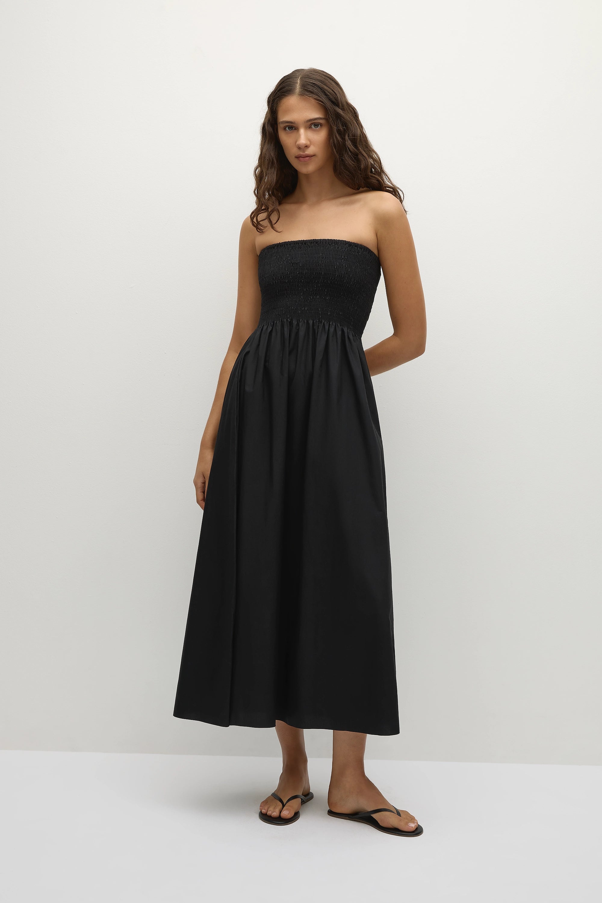 Jamie Midi Dress Black