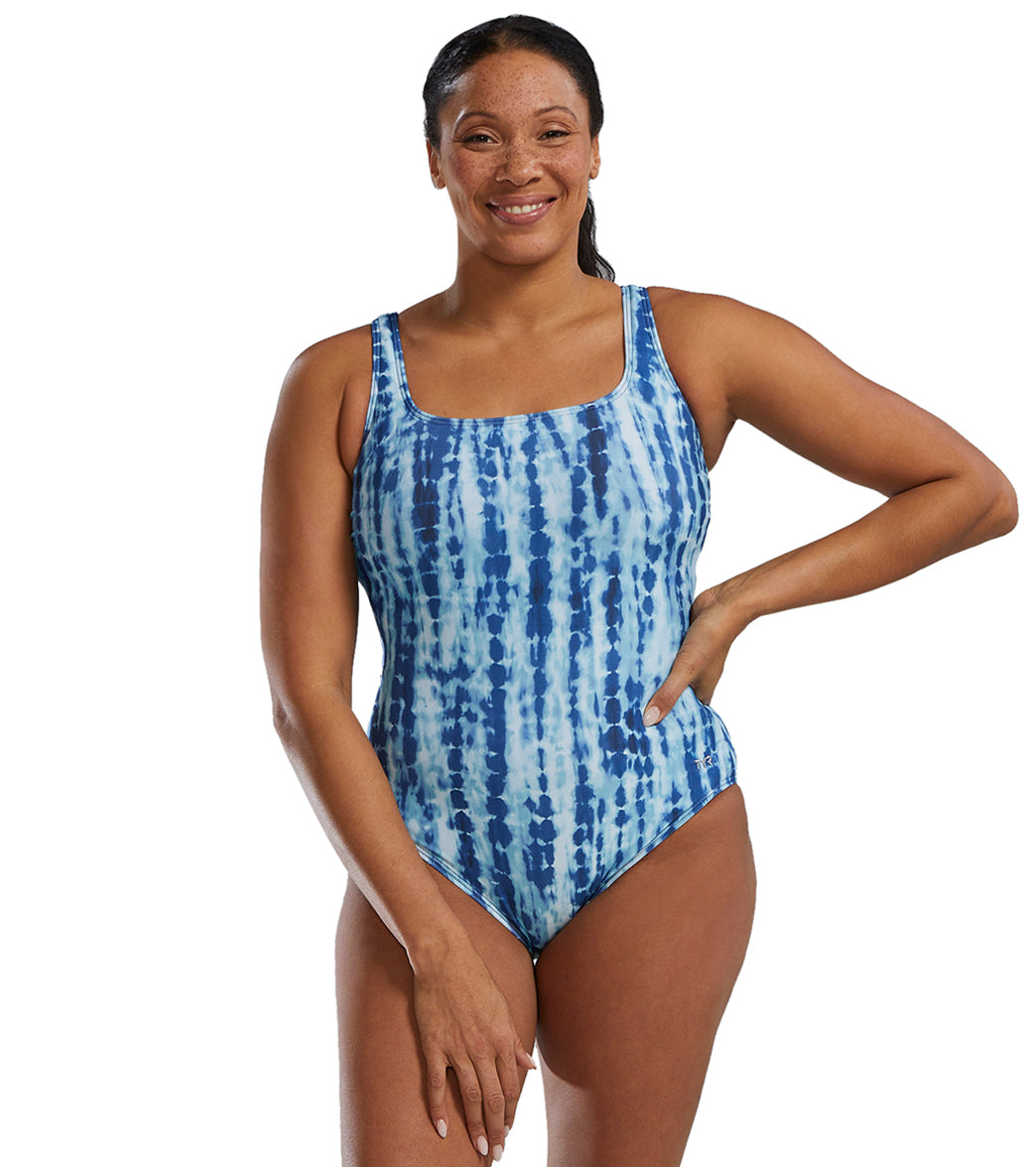 TYR Active Women's Ophidian Scoop Neck Controlfit Durafast Elite One Piece Swimsuit