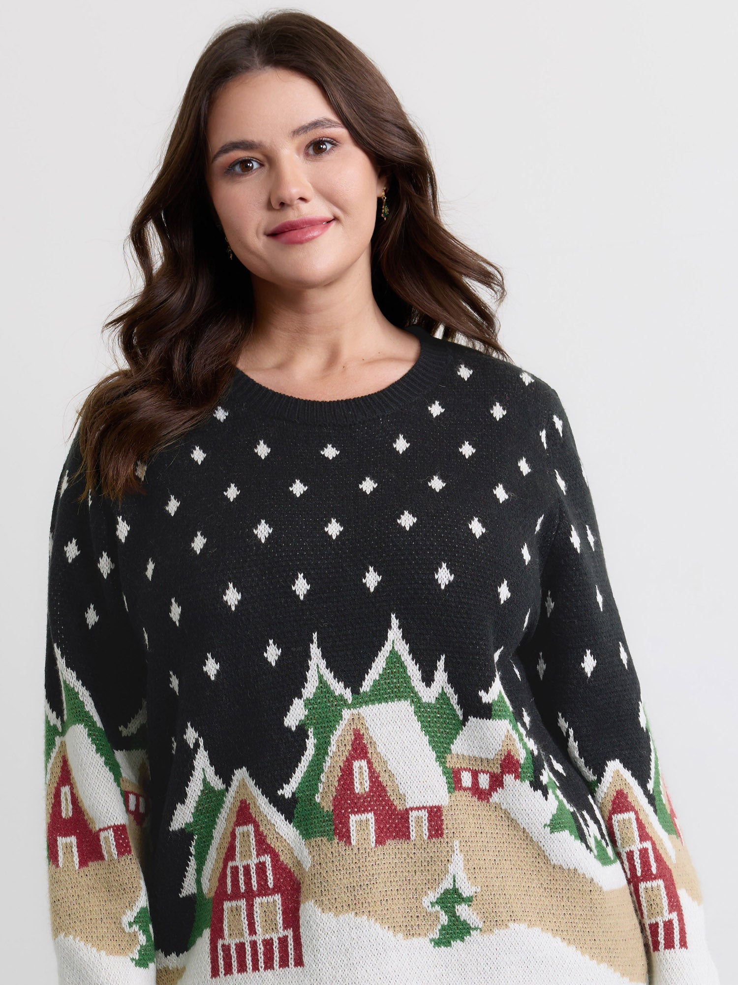 Snowy Nights Jacquard Pullover