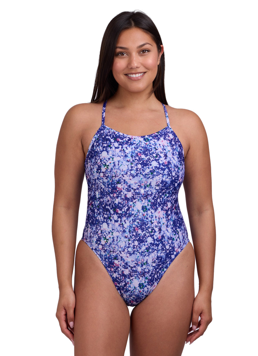 JOLYN Women's Perry Paintsplash One Piece Swimsuit