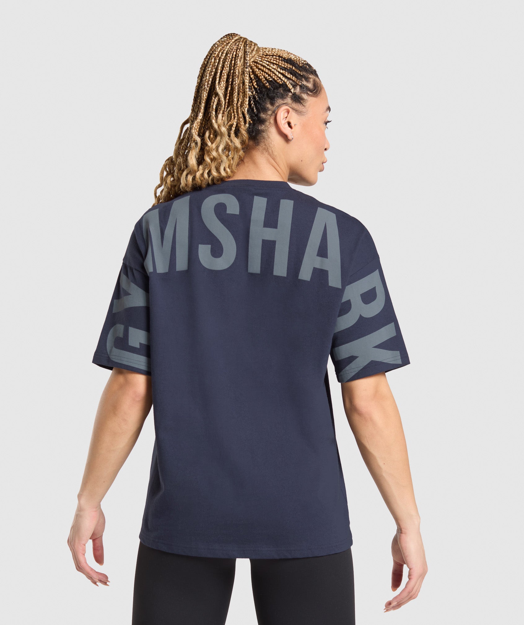 Gymshark Wordmark Graphic T-Shirt - Heavy Blue