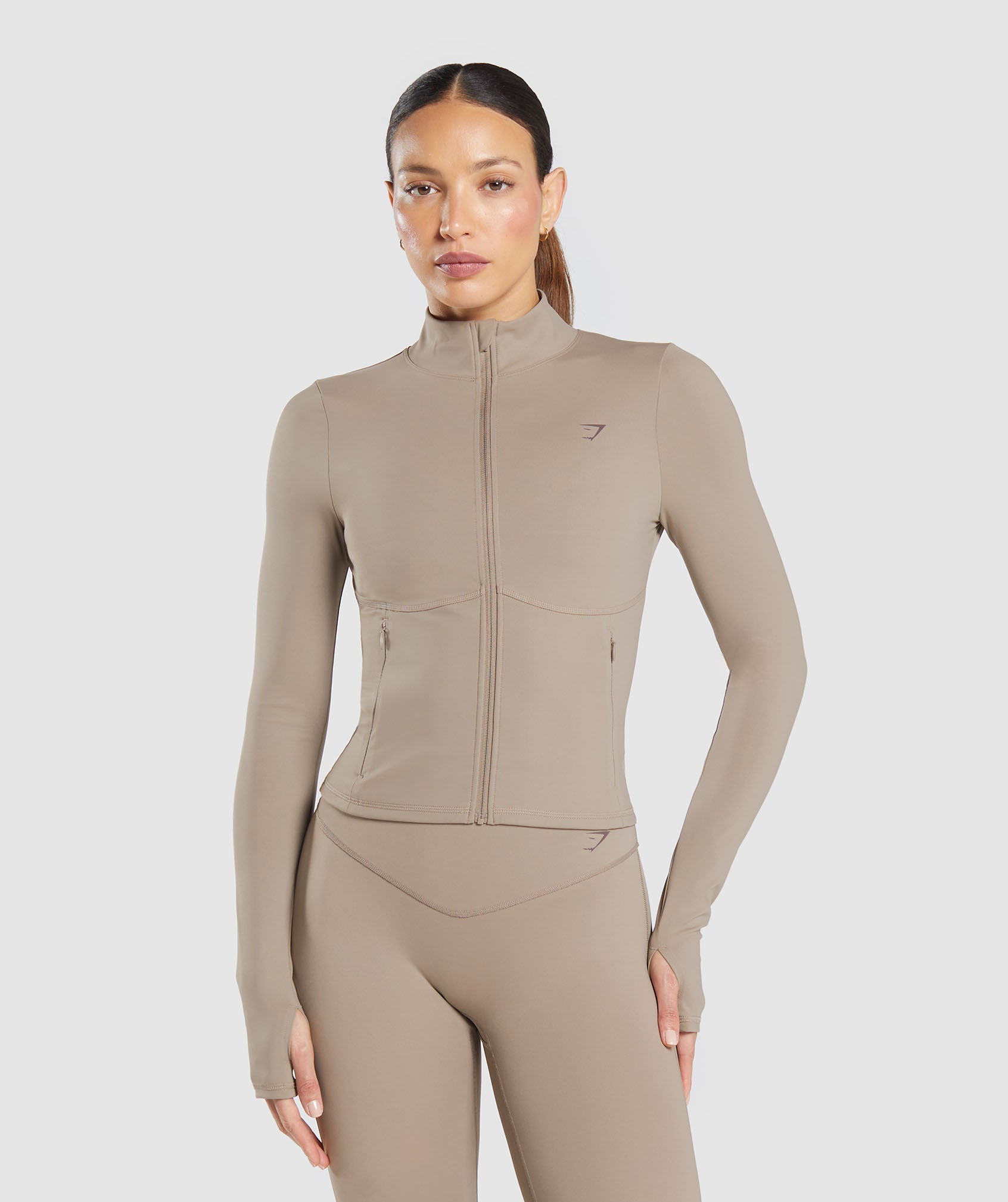 Gymshark Elevate Tracktop - Lifestyle Brown