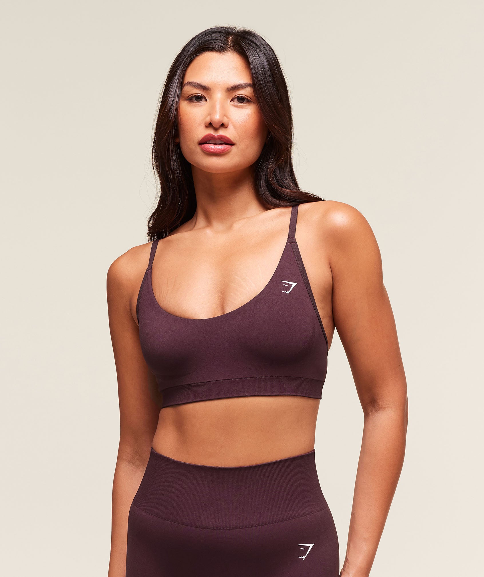 Gymshark Everyday Seamless Racerback Sports Bra - Cherry Purple