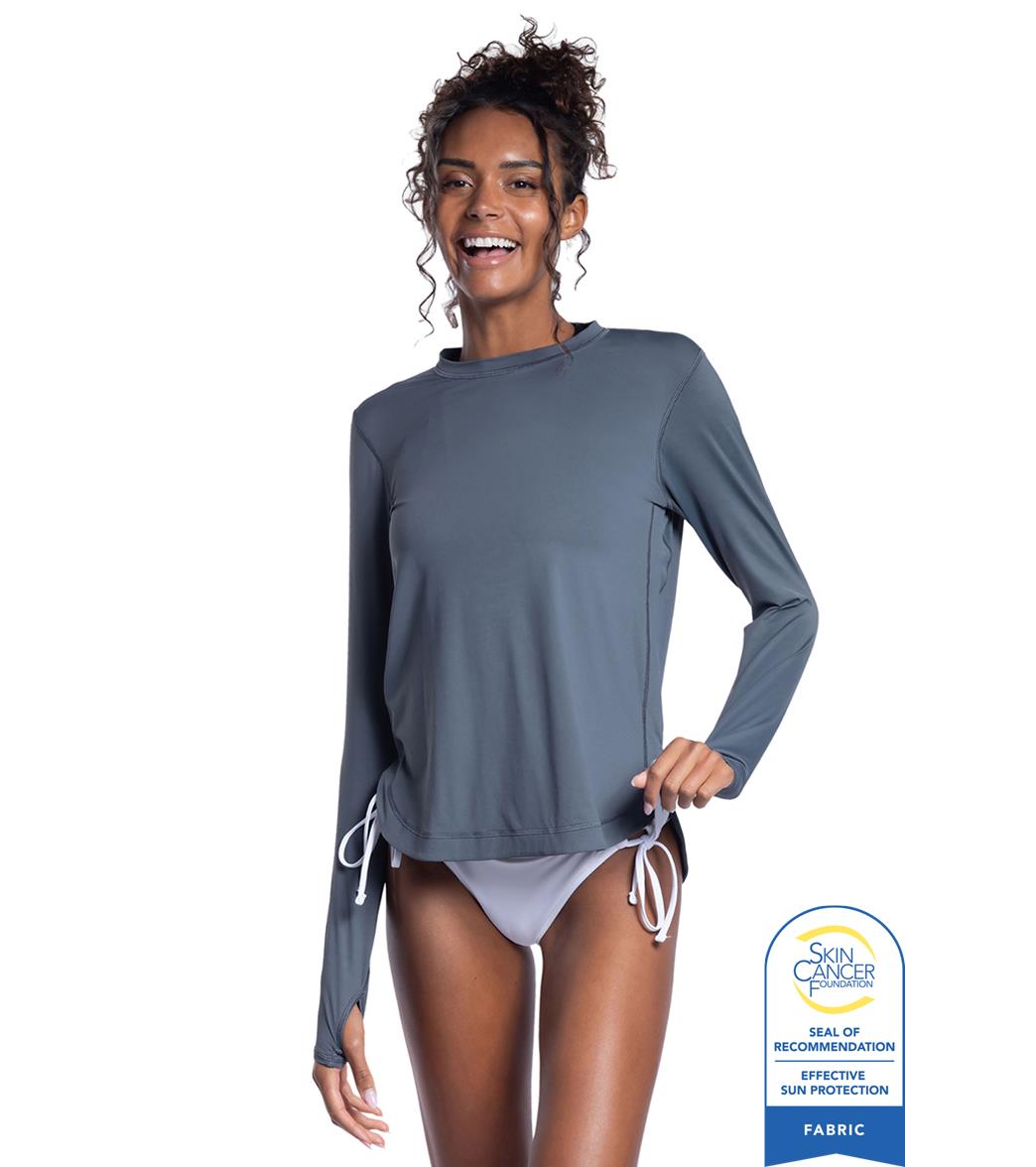 Bloq UV Women's Relaxed Scallop Long Sleeve UPF 50 Sun Shirt
