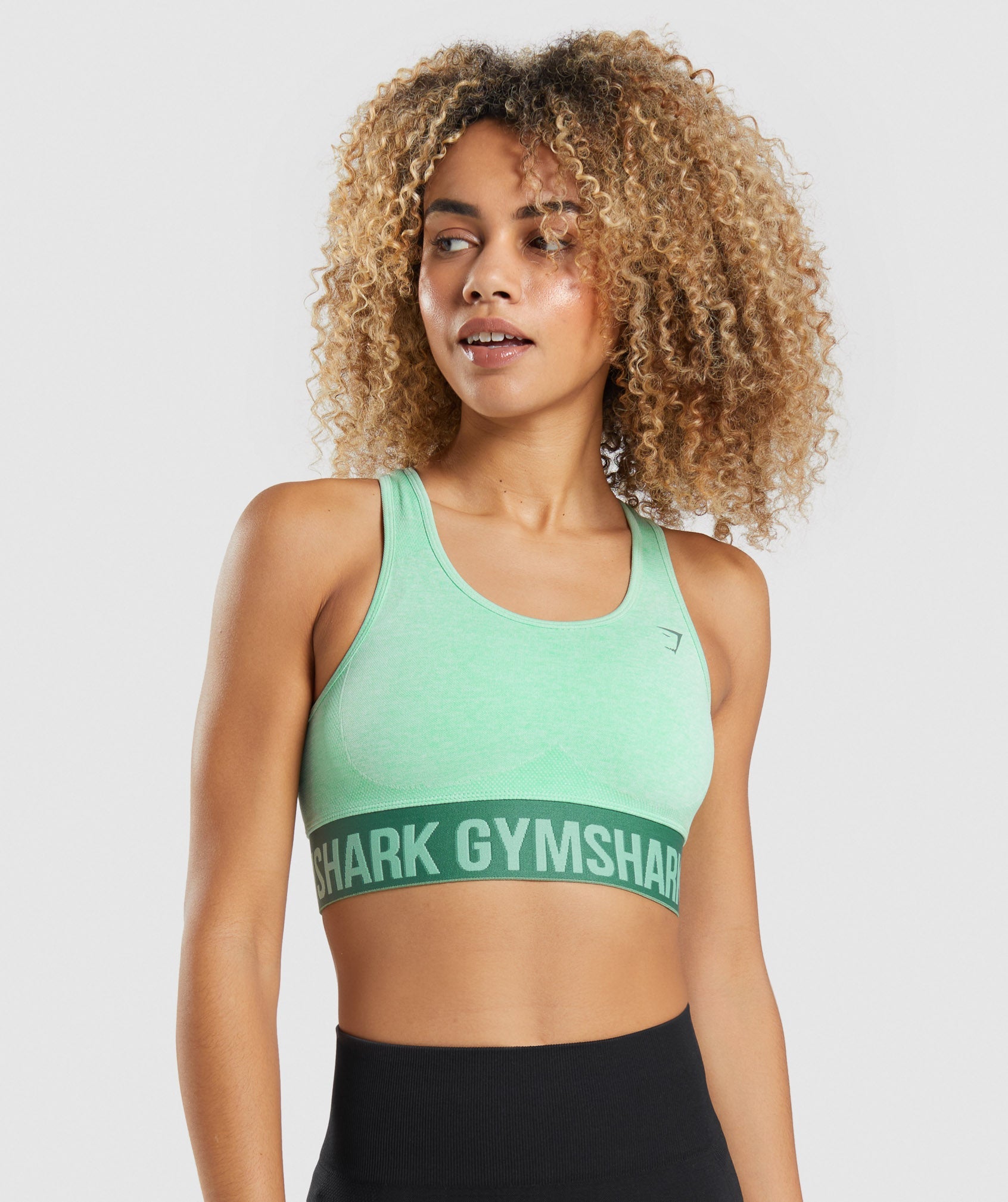 Gymshark Flex Sports Bra - Cactus Green Marl