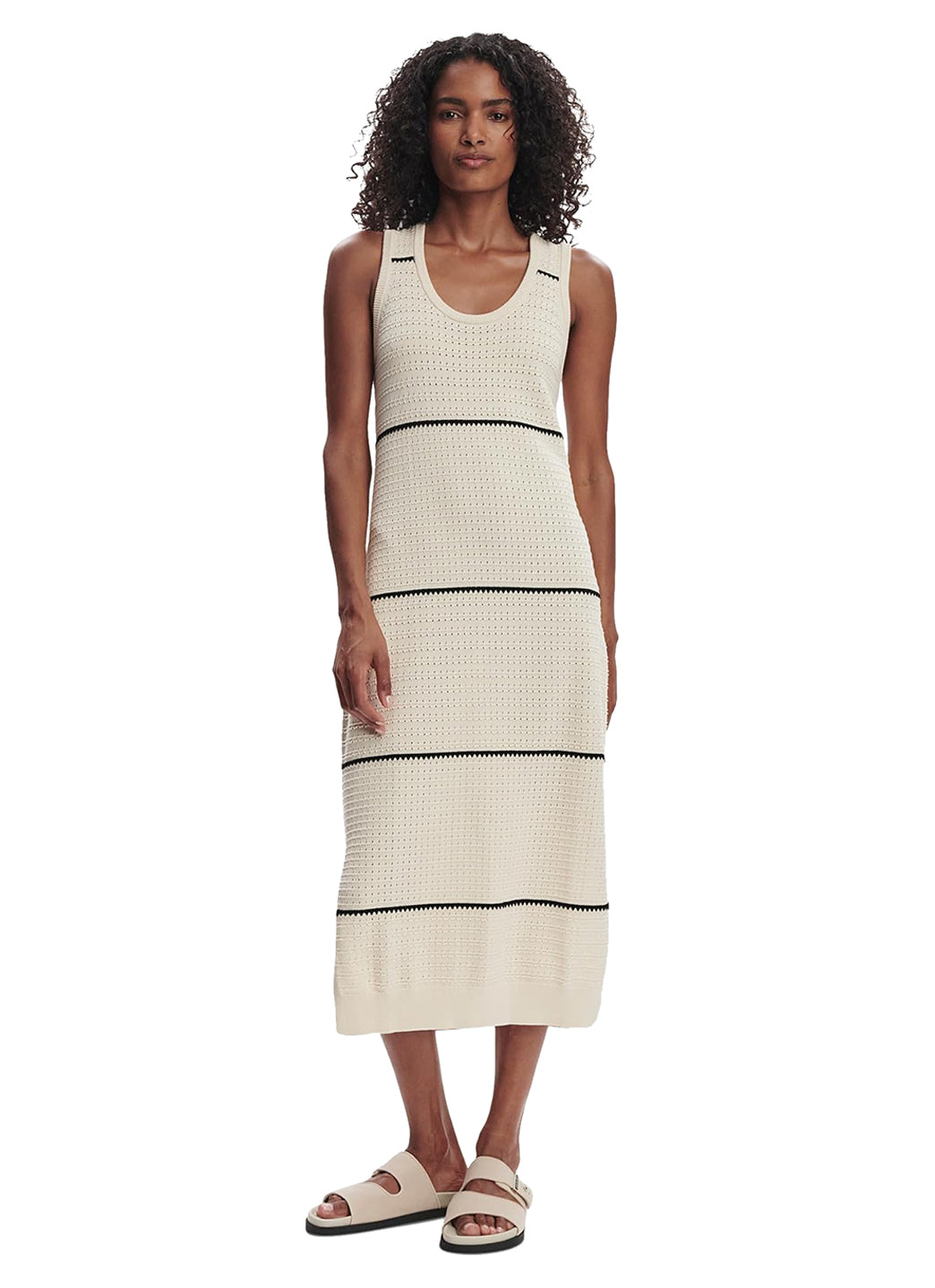Varley Scott Scoop Neck Midi Dress