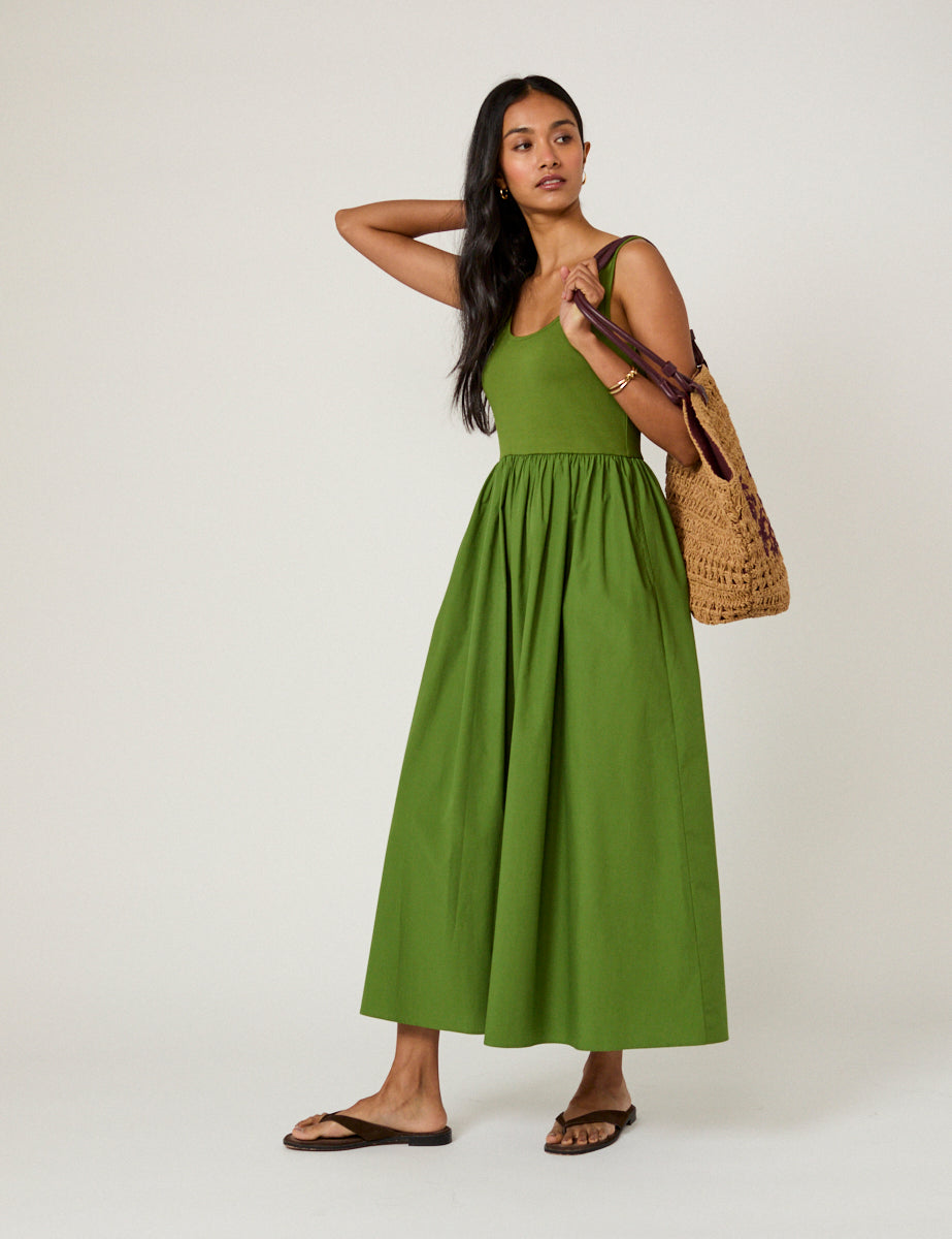 Green Colorado Midi Dress