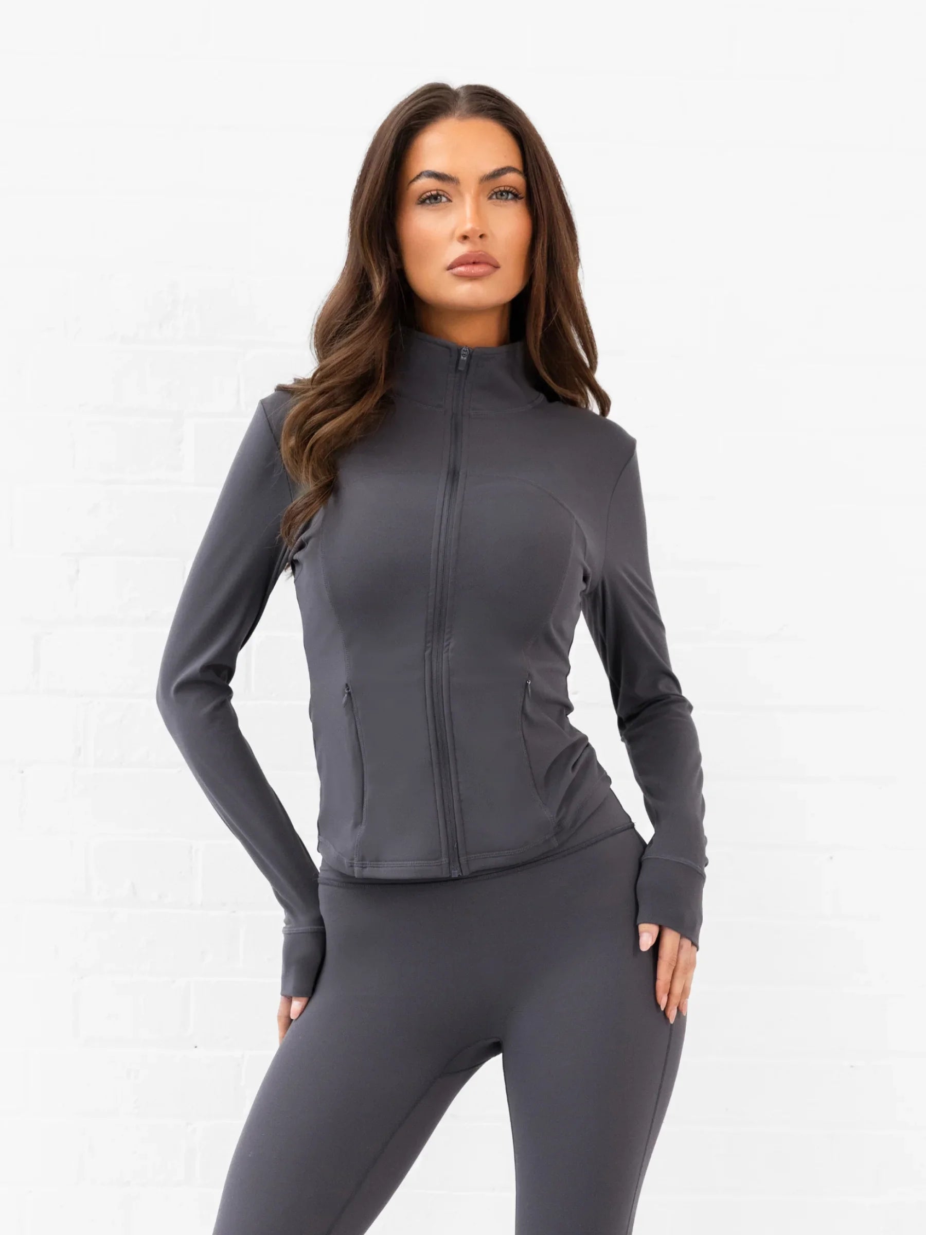 SculptForm Full Zip Jacket - Charcoal