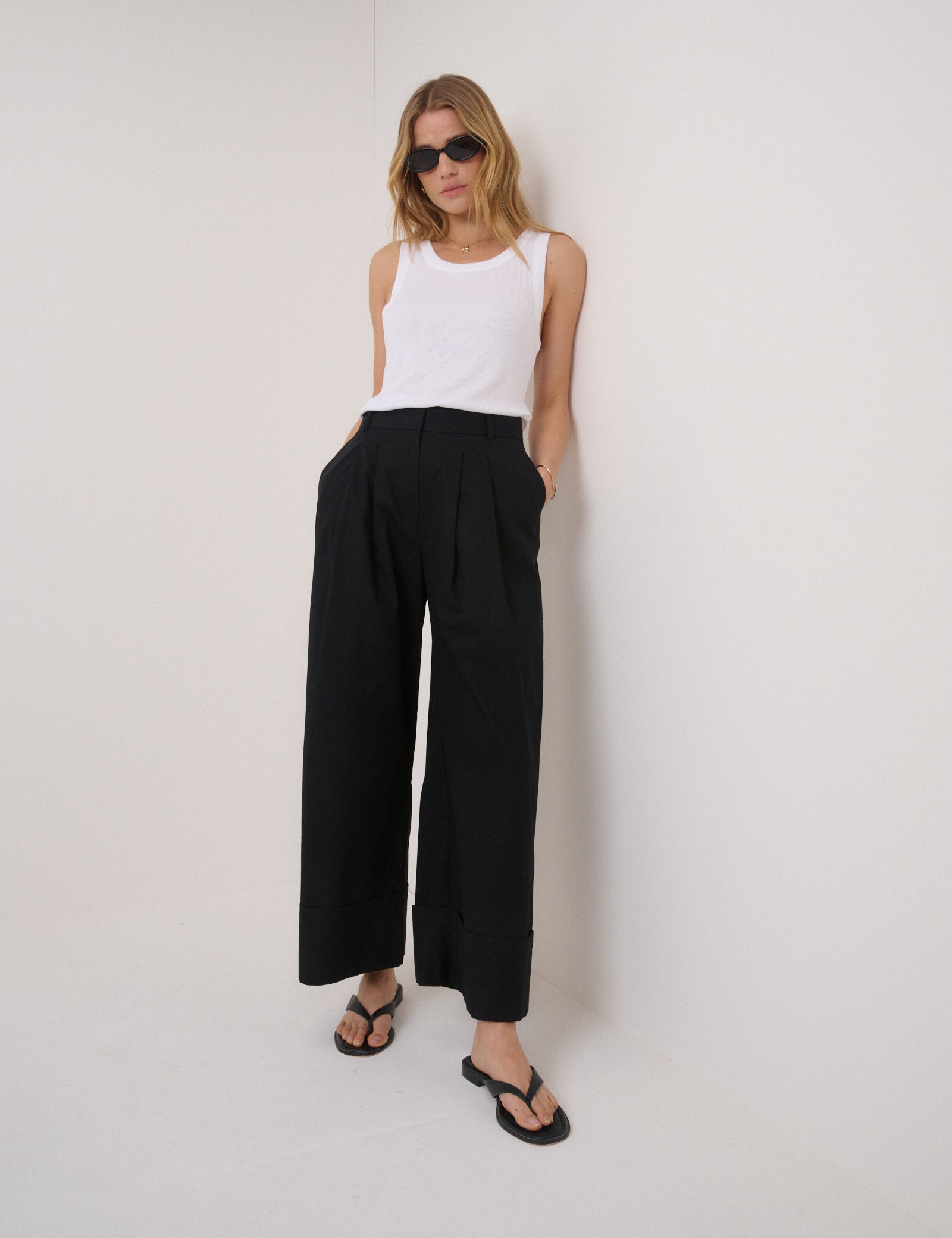 Black High Waisted Trousers