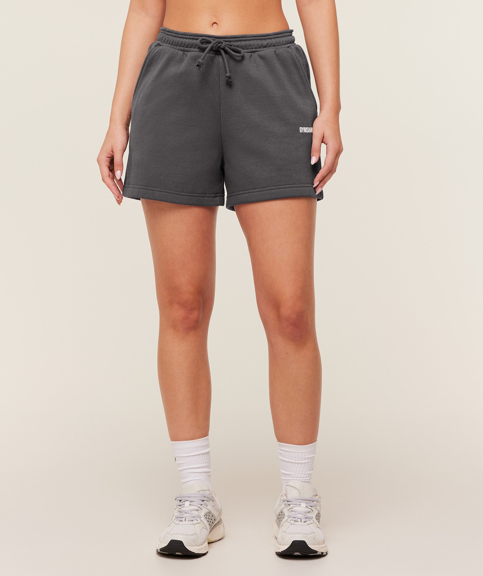 Gymshark Cosy Luxe Shorts - Onyx Grey