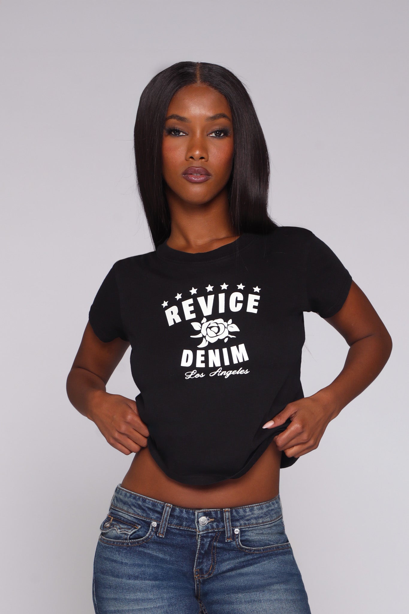 MELROSE TEE / VINTAGE BLACK