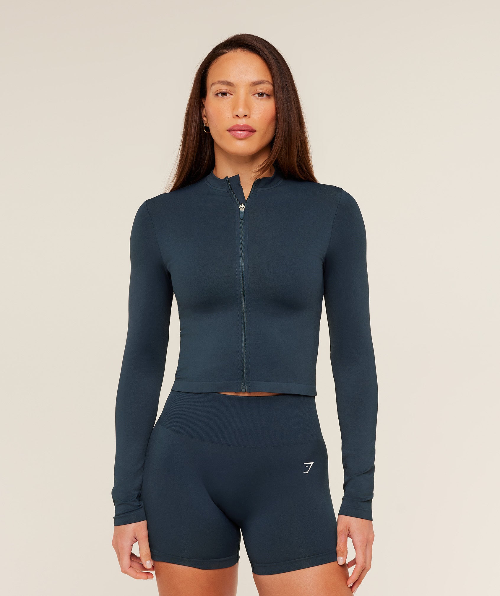 Gymshark Everyday Seamless Zip Tracktop - Navy