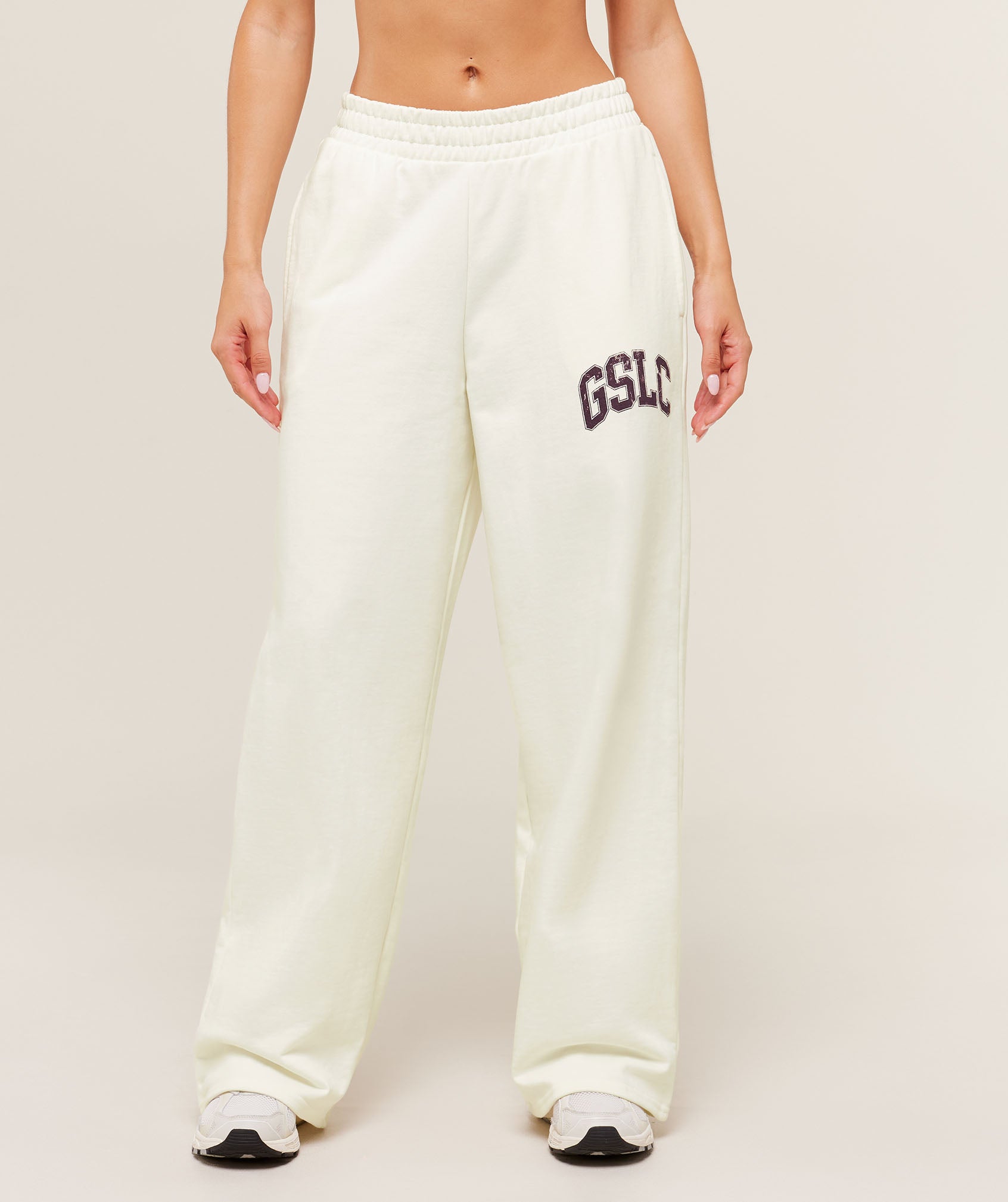 Gymshark GSLC Lifting Club Straight Leg Joggers - Soft White