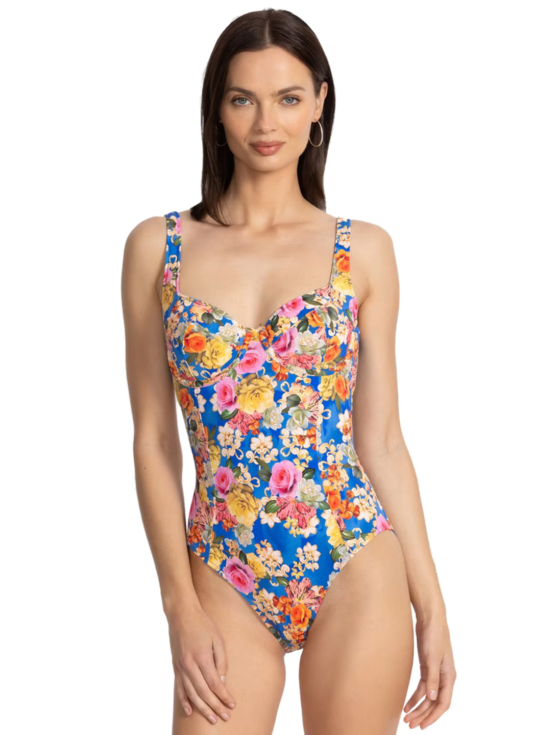 Johnny Was Women's Pauline Underwire Tank One Piece Swimsuit
