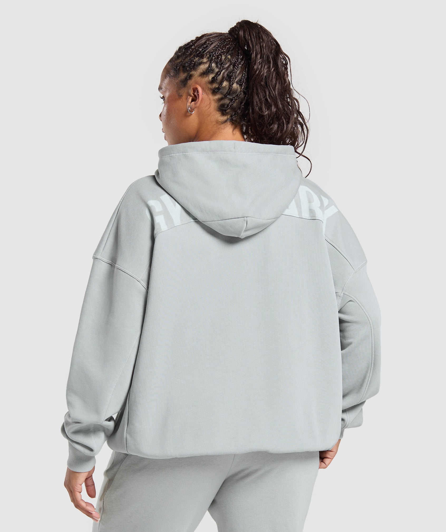 Gymshark Power Hoodie - Silver Grey