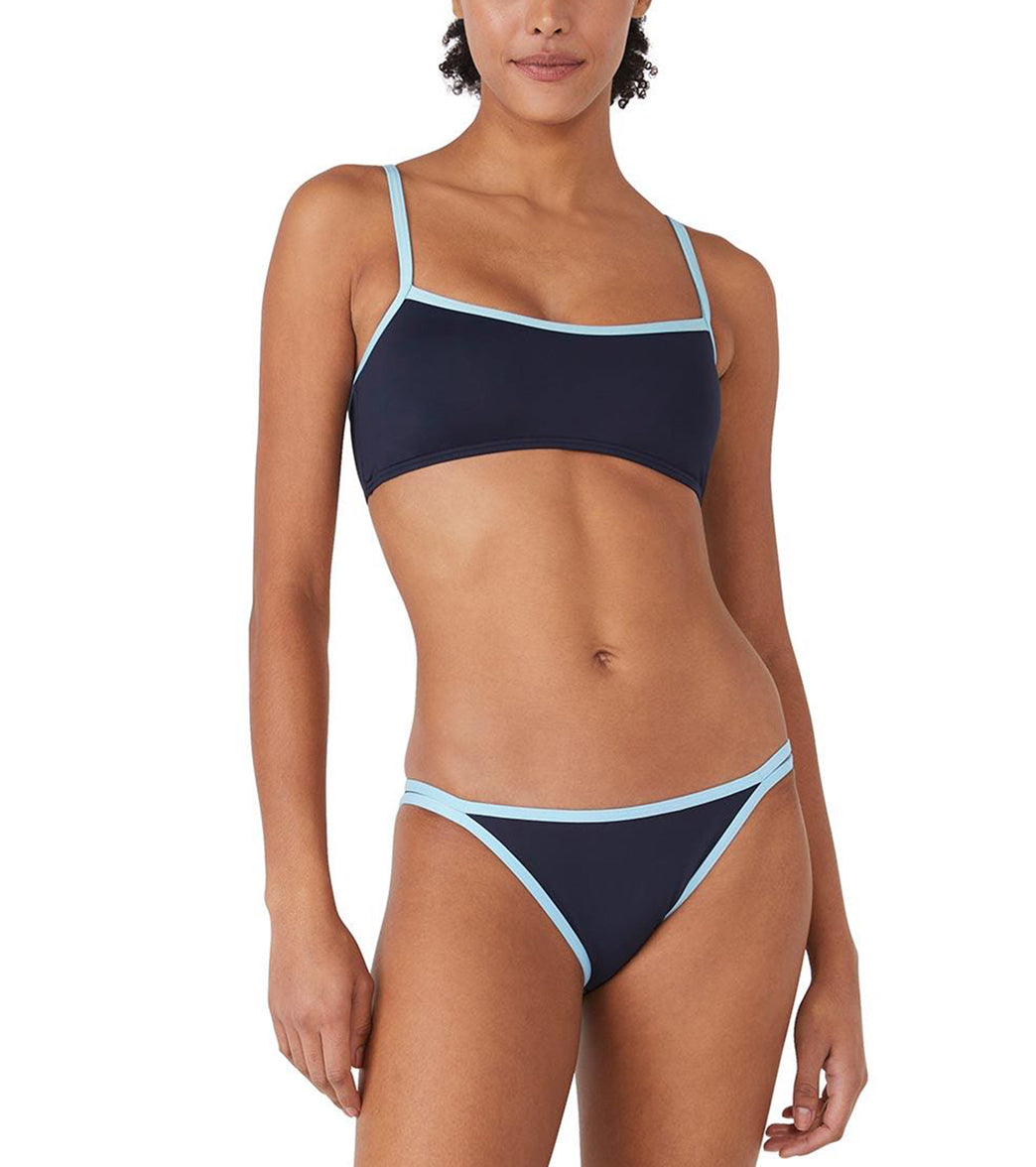 Kate Spade New York Women's Contrast Solid Bralette Bikini Top