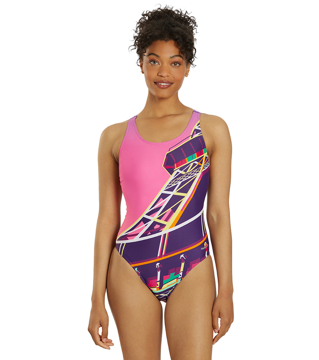 Sporti Paris Sunset Wide Strap One Piece Swimsuit (22-44)