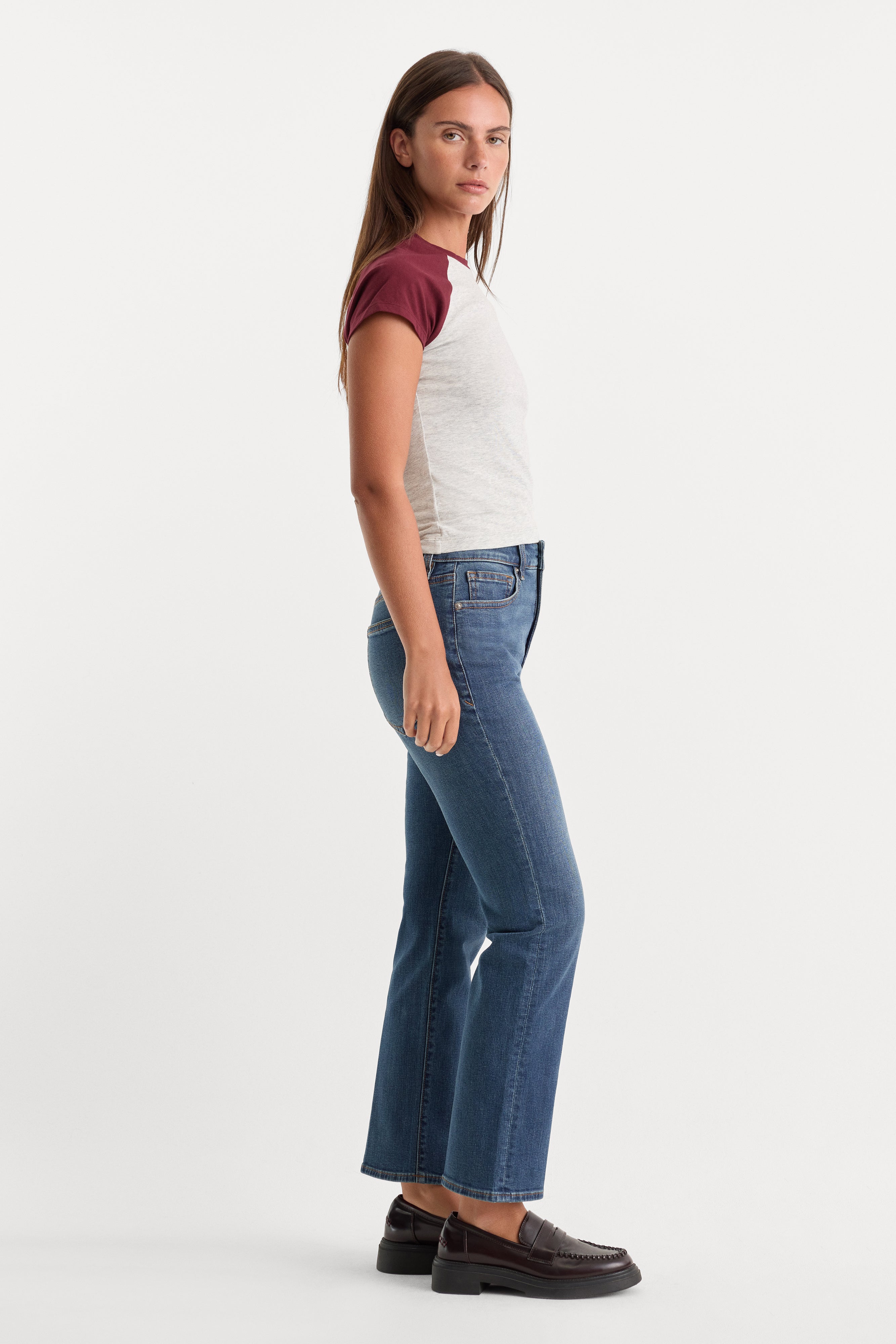 GOOD LEGS STRAIGHT JEANS LONG | BLUE004
