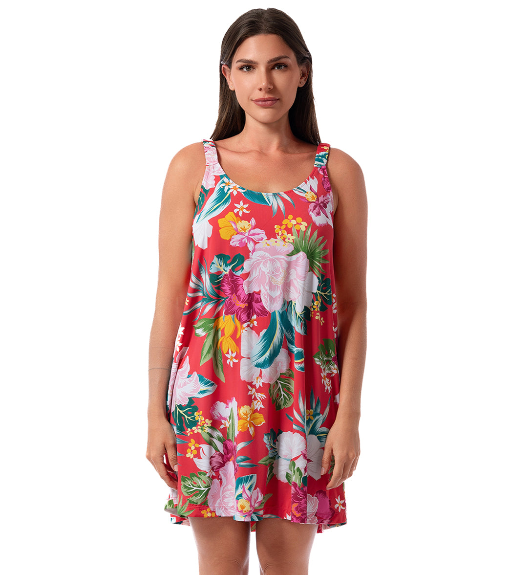 Jantzen Women's Morning Bloom Leah Short Dress Cover Up