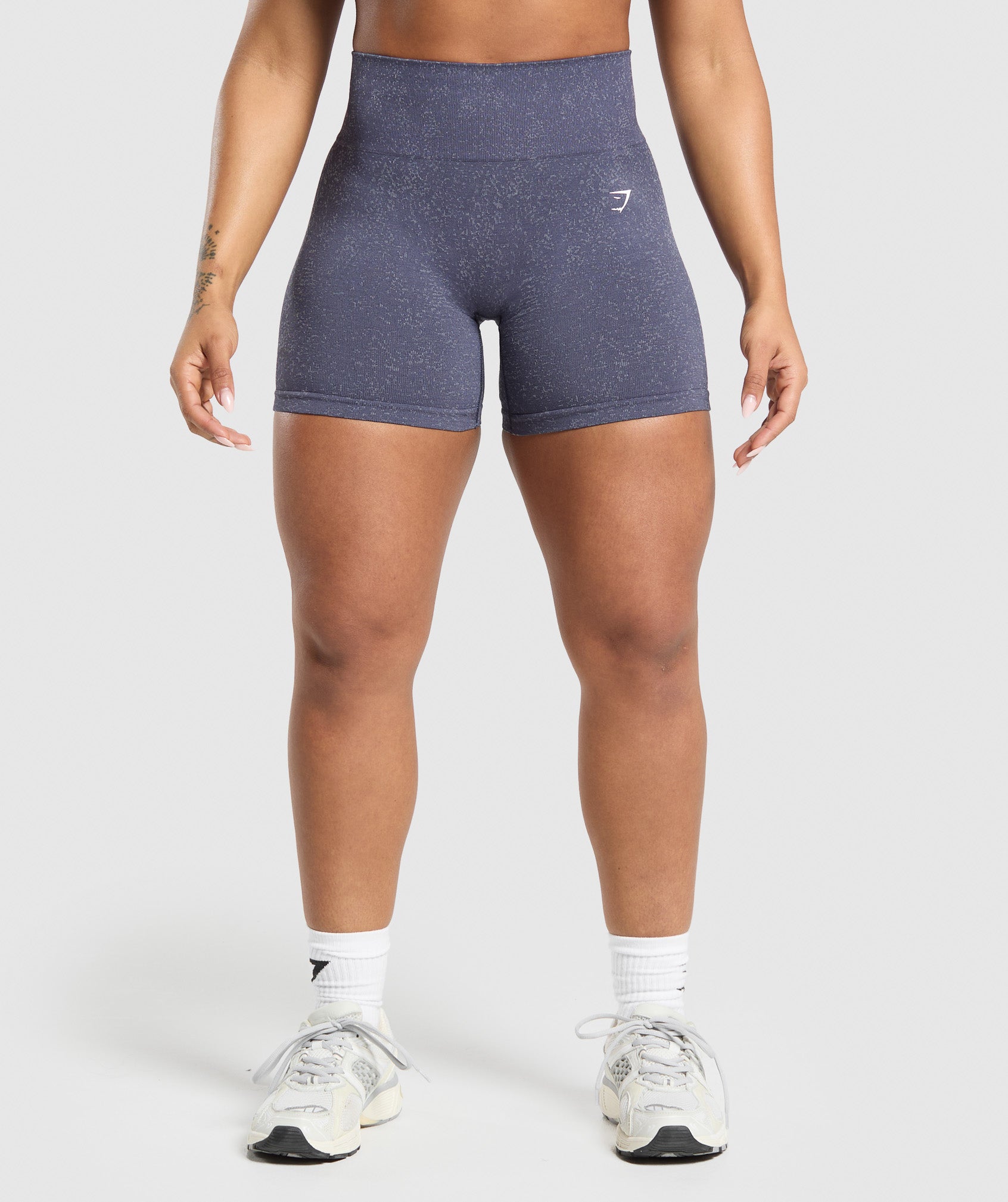 Gymshark Adapt Fleck Seamless Shorts - Weighted Purple/Metal Purple