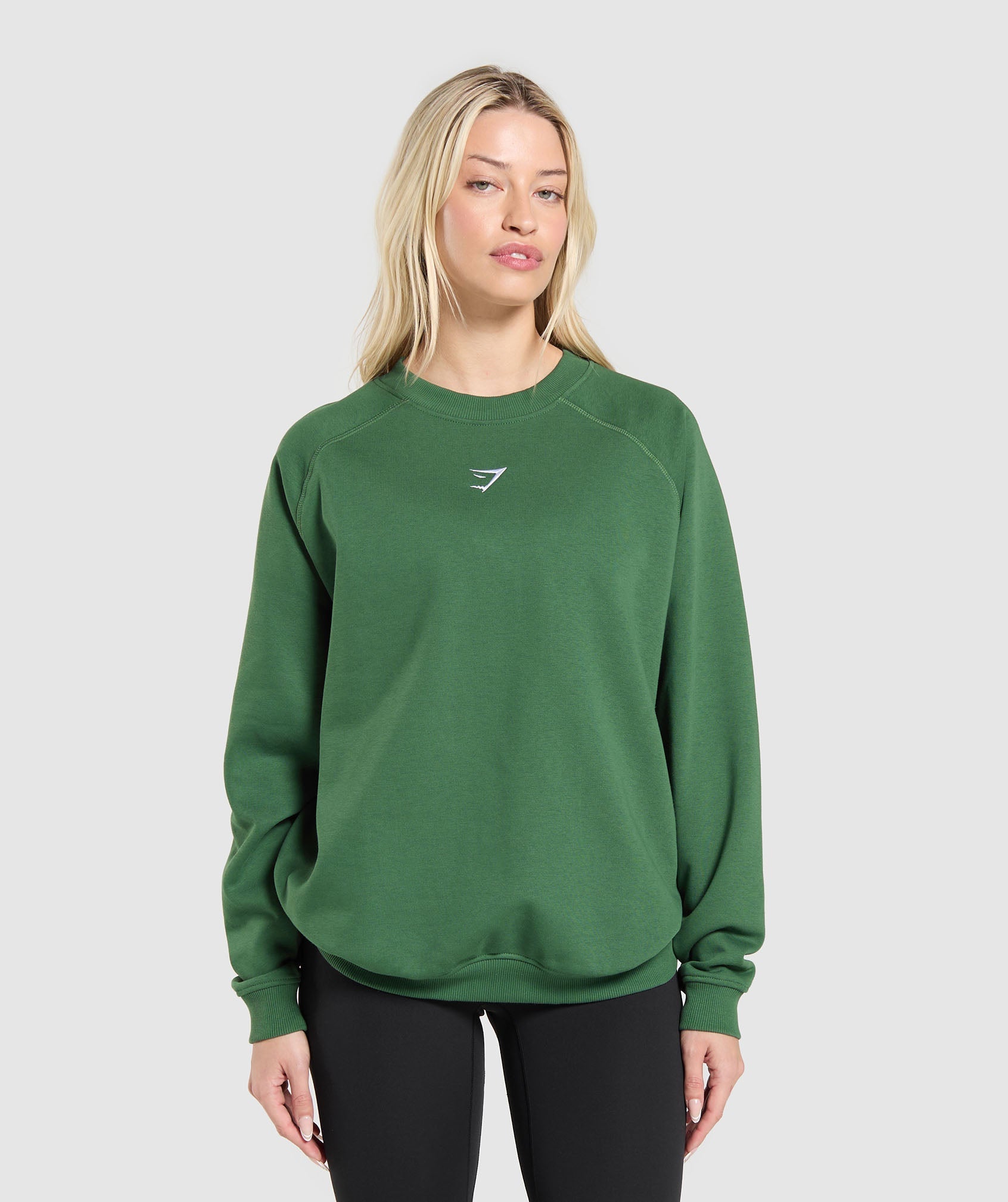 Gymshark Training Oversized Fleece Sweatshirt - Classic Green